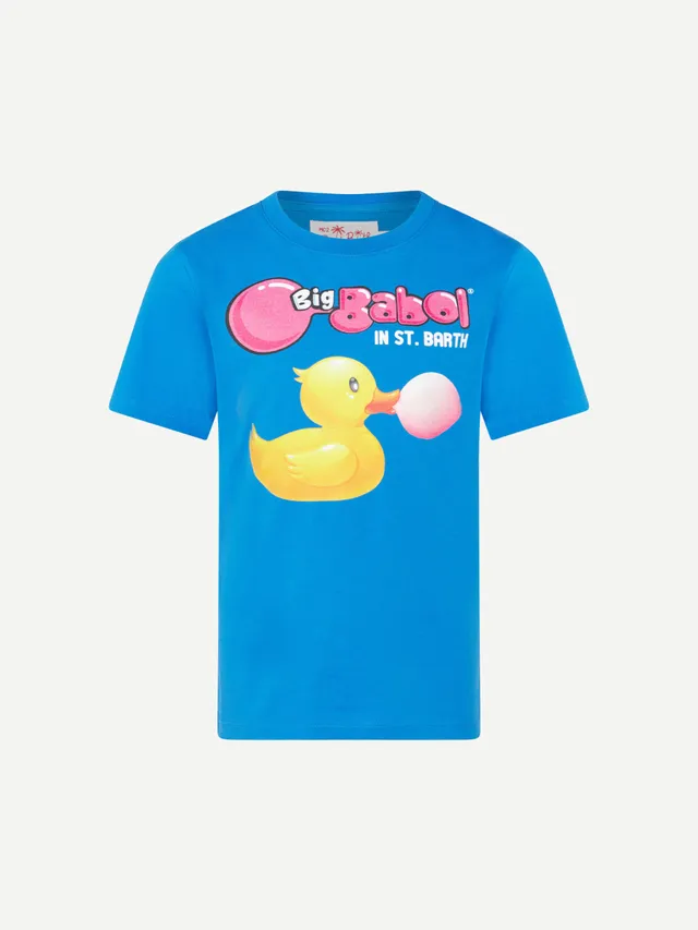 mc2-saint-barth-t-shirt-bambino-cotone-blu-big-babol-edizione-speciale image 1
