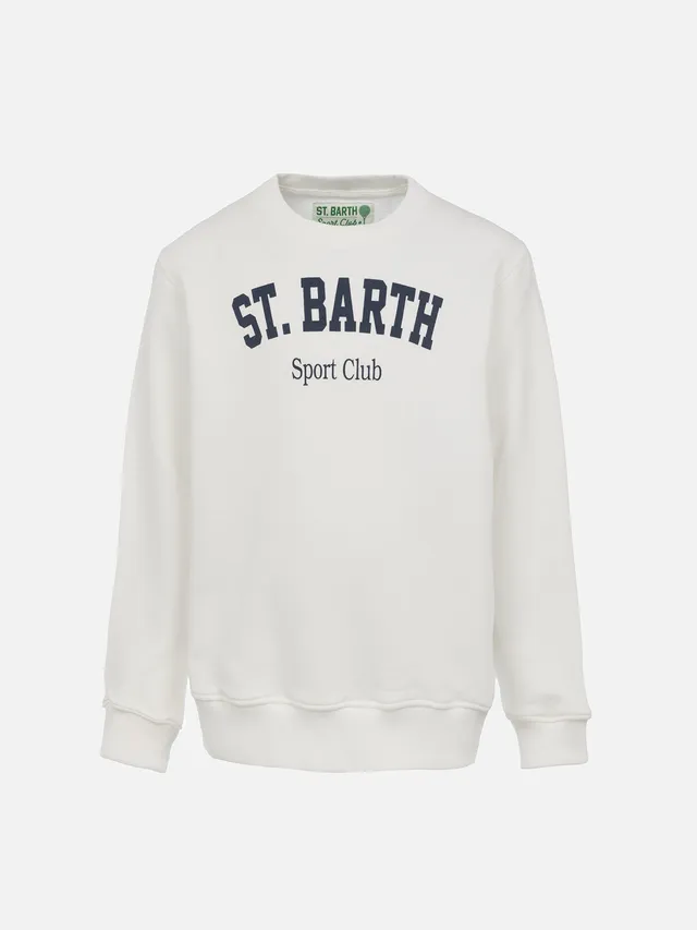 mc2-saint-barth-bobby-felpa-bambino-st-barth-sport-club-bianca image 1