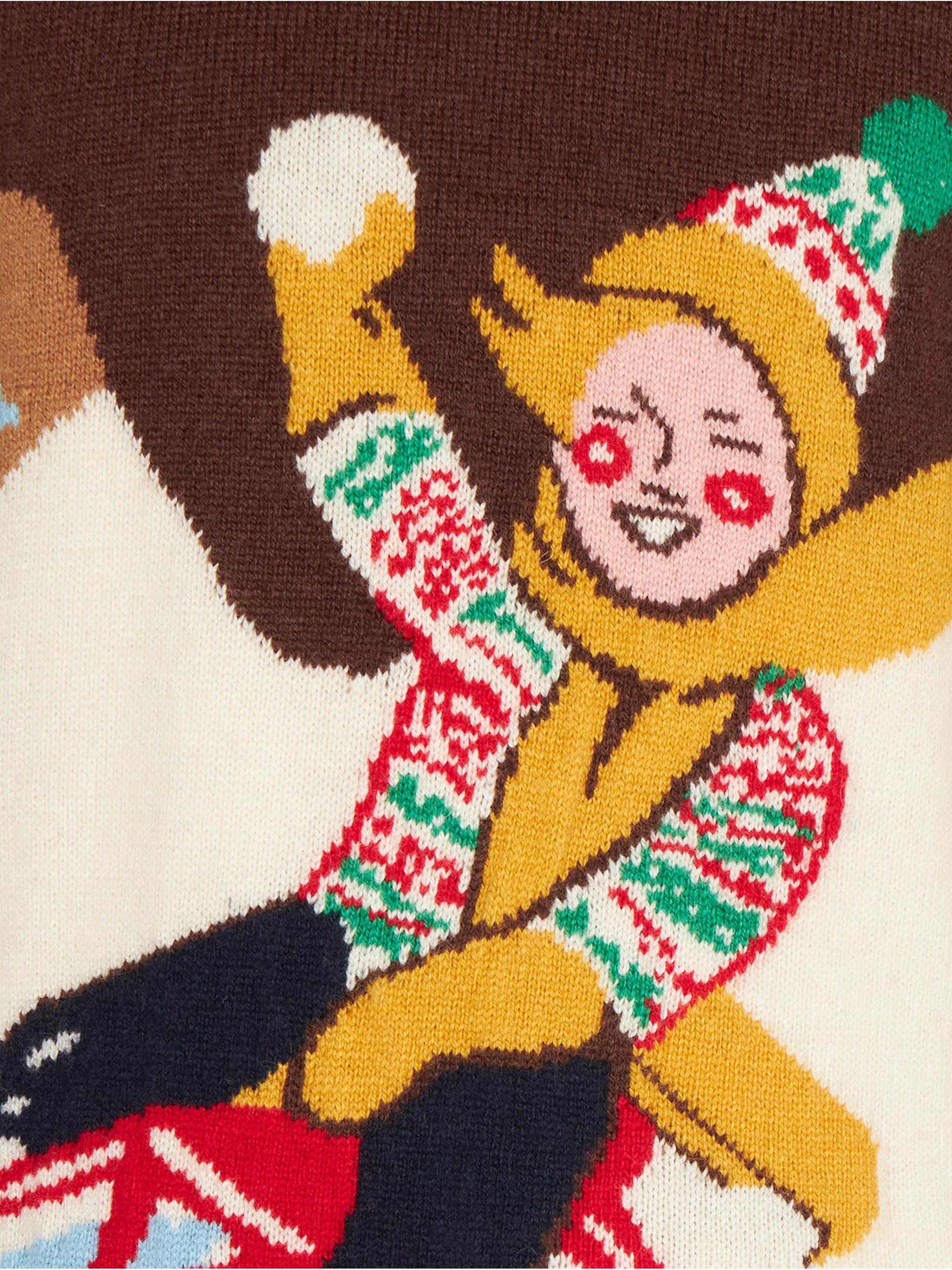 mc2-saint-barth-danya-maglione-bambino-jacquard-cartolina-cortina-marrone image 2