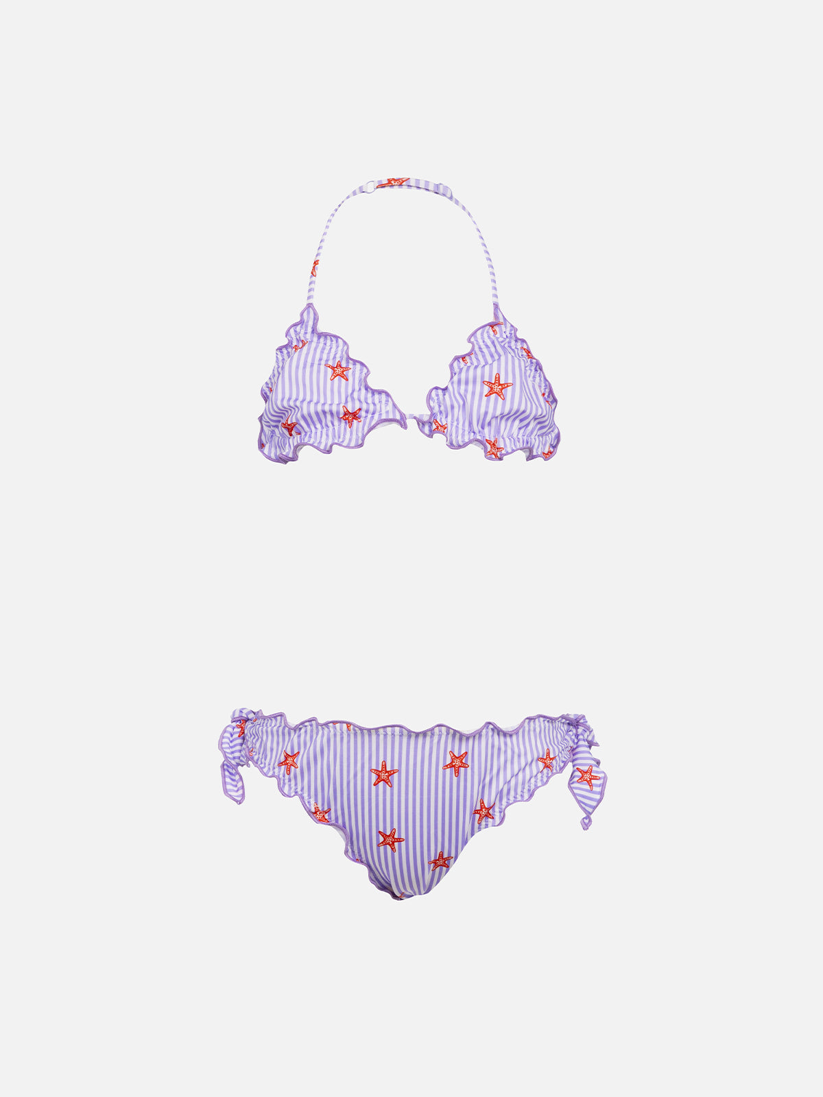 mc2-saint-barth-bikini-a-triangolo-bambina-cris-con-stampa-stelle-marine image 1