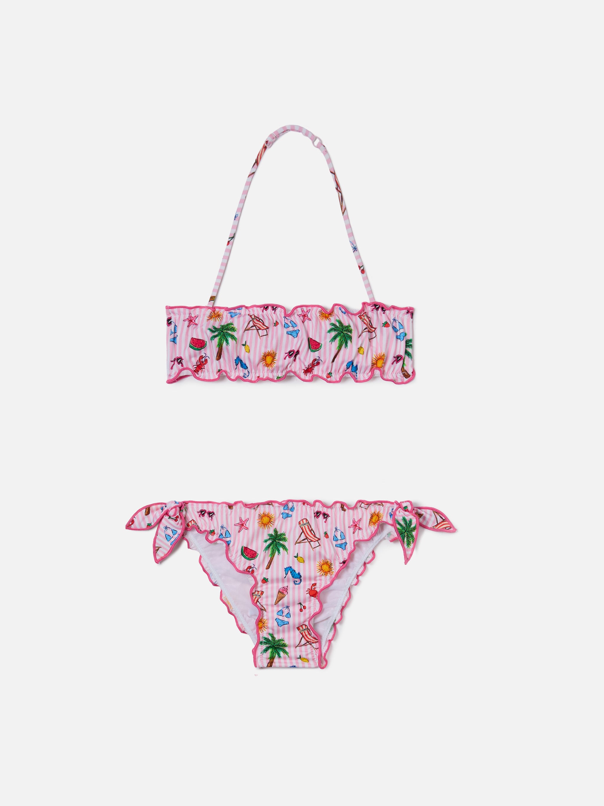 mc2-saint-barth-bikini-emy-bianco-e-rosa-a-righe-con-stampa-funny-all-over image 1