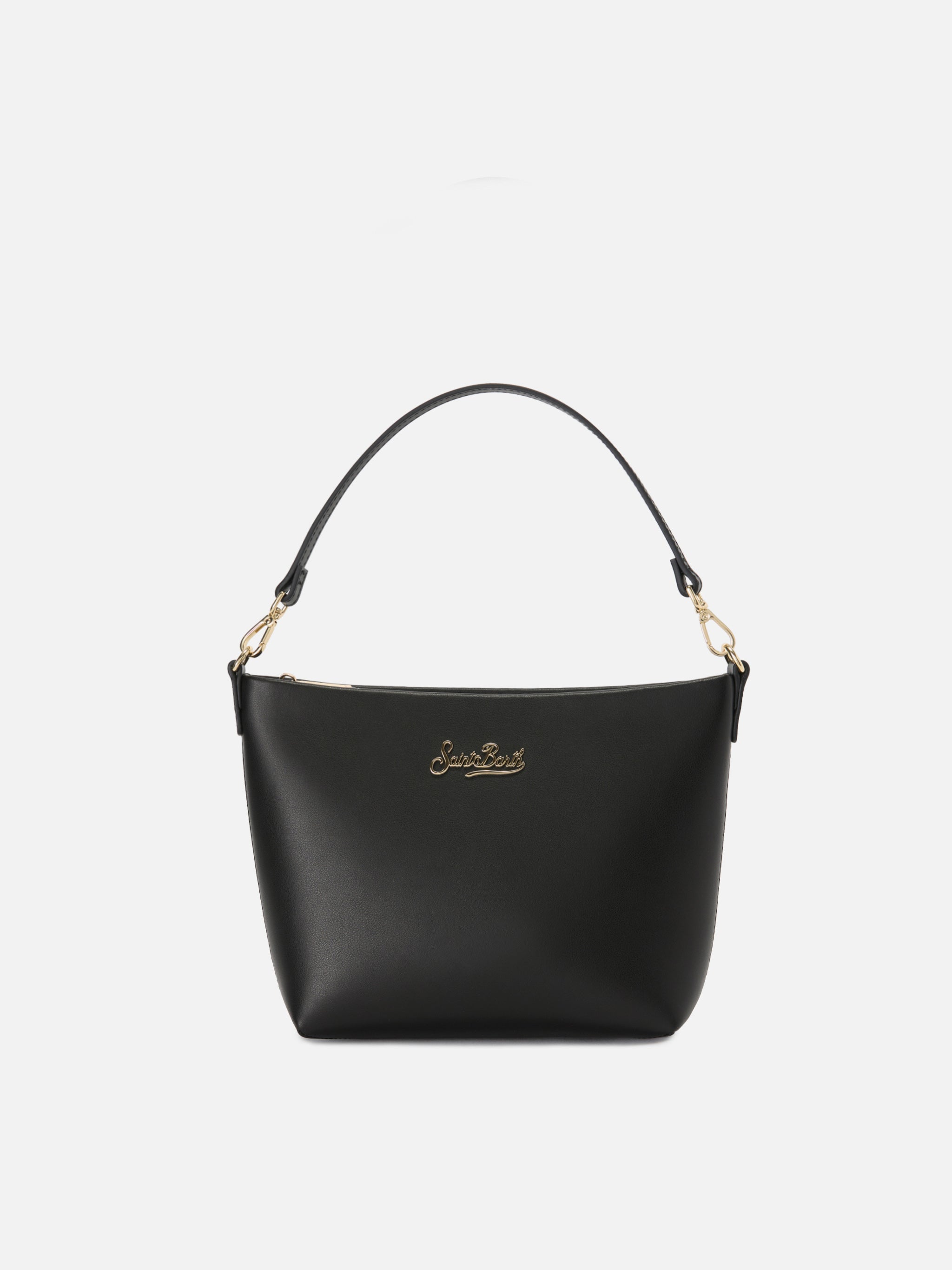 mc2-saint-barth-aline-borsa-spalla-donna-pelle-liscia-nera-logo image 1