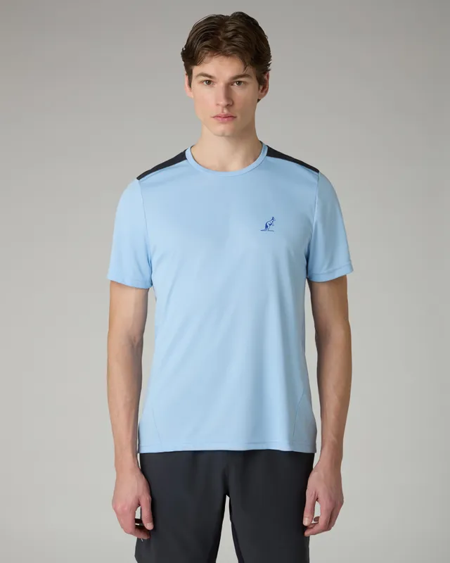 australian-court-t-shirt-t-shirt-tecnica-ace-azzurro-pastello-performance image 1