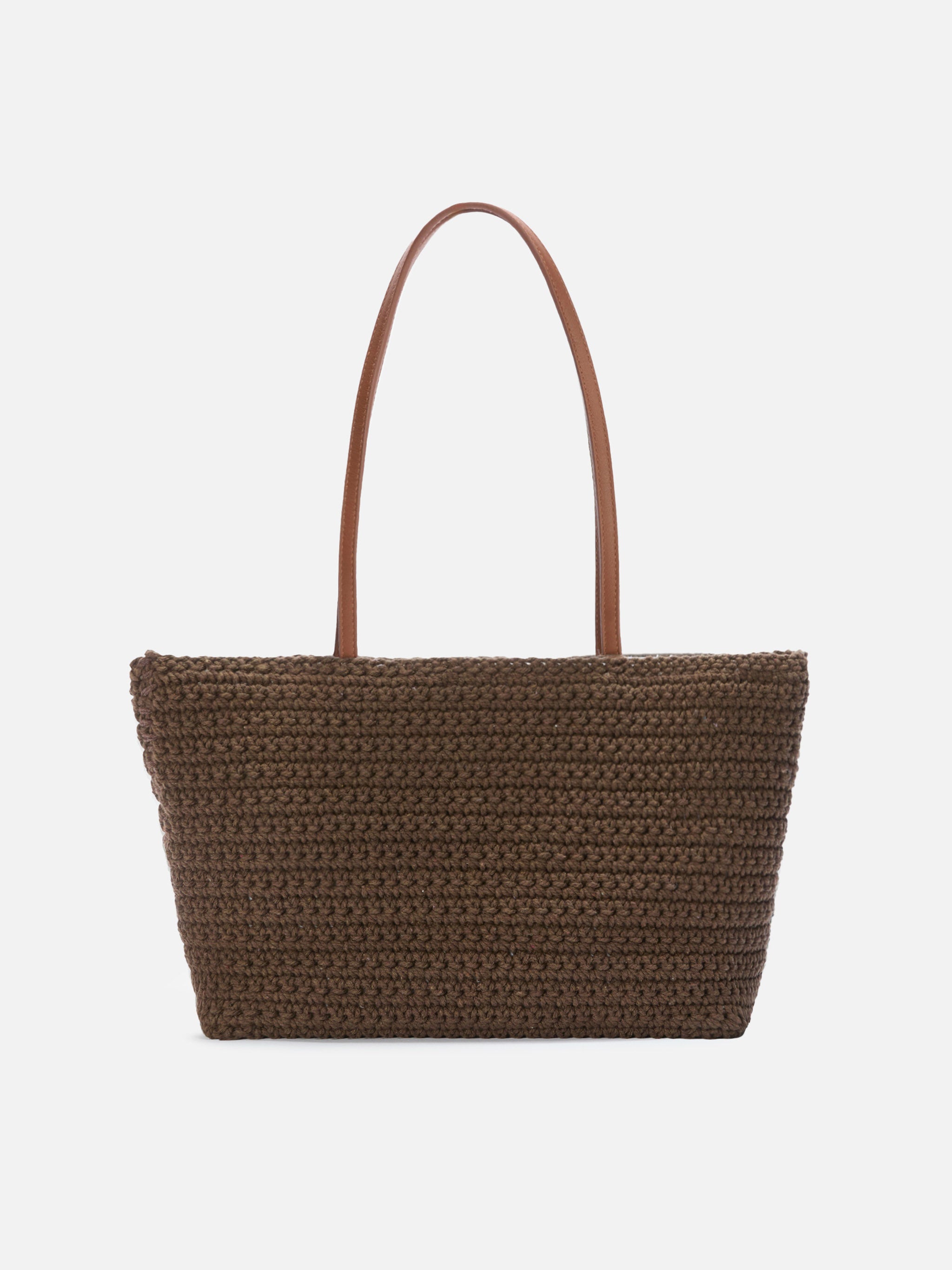 mc2-saint-barth-crochet-borsa-tote-medium-marrone-logo-ricamato image 4
