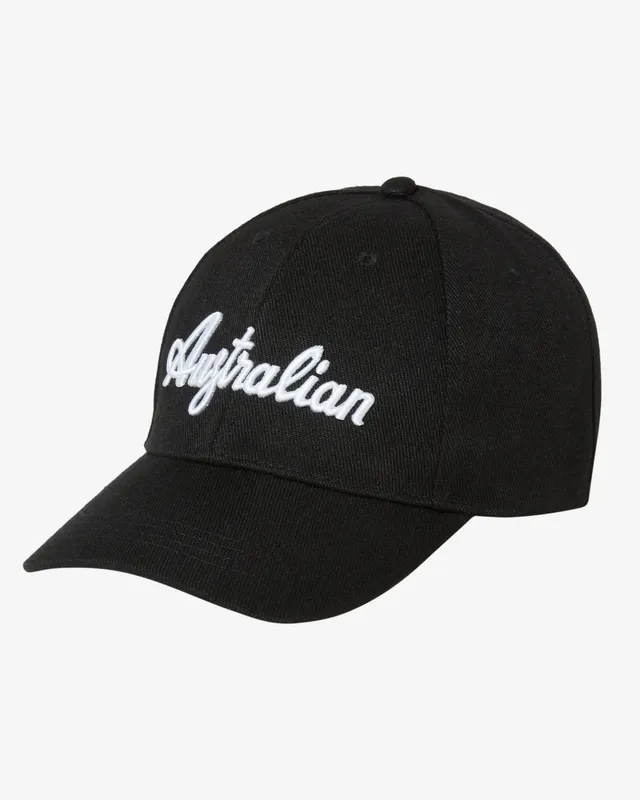 australian-logo-basic-cap-cappello-6-pannelli-nero image 1
