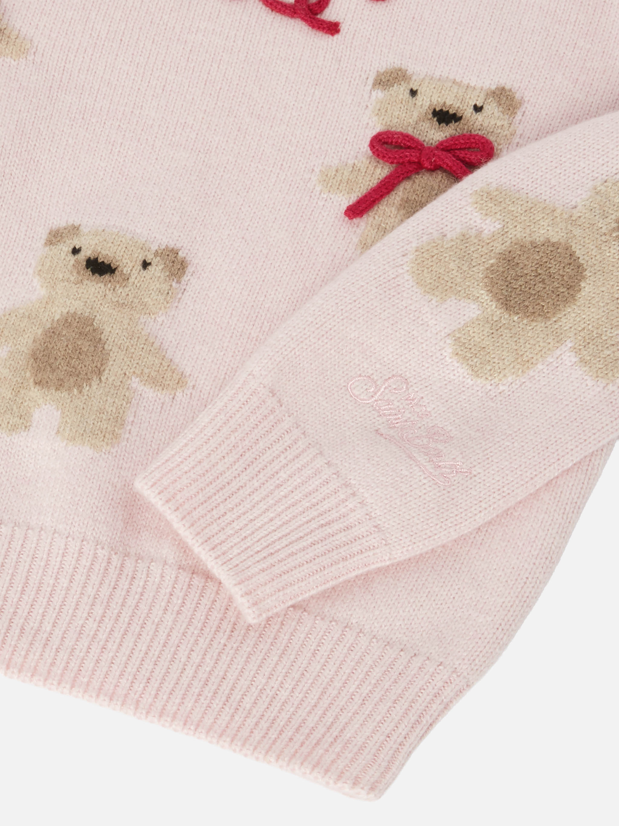 mc2-saint-barth-princess-girocollo-in-misto-cashmere-con-jacquard-orsetti-rosa image 4
