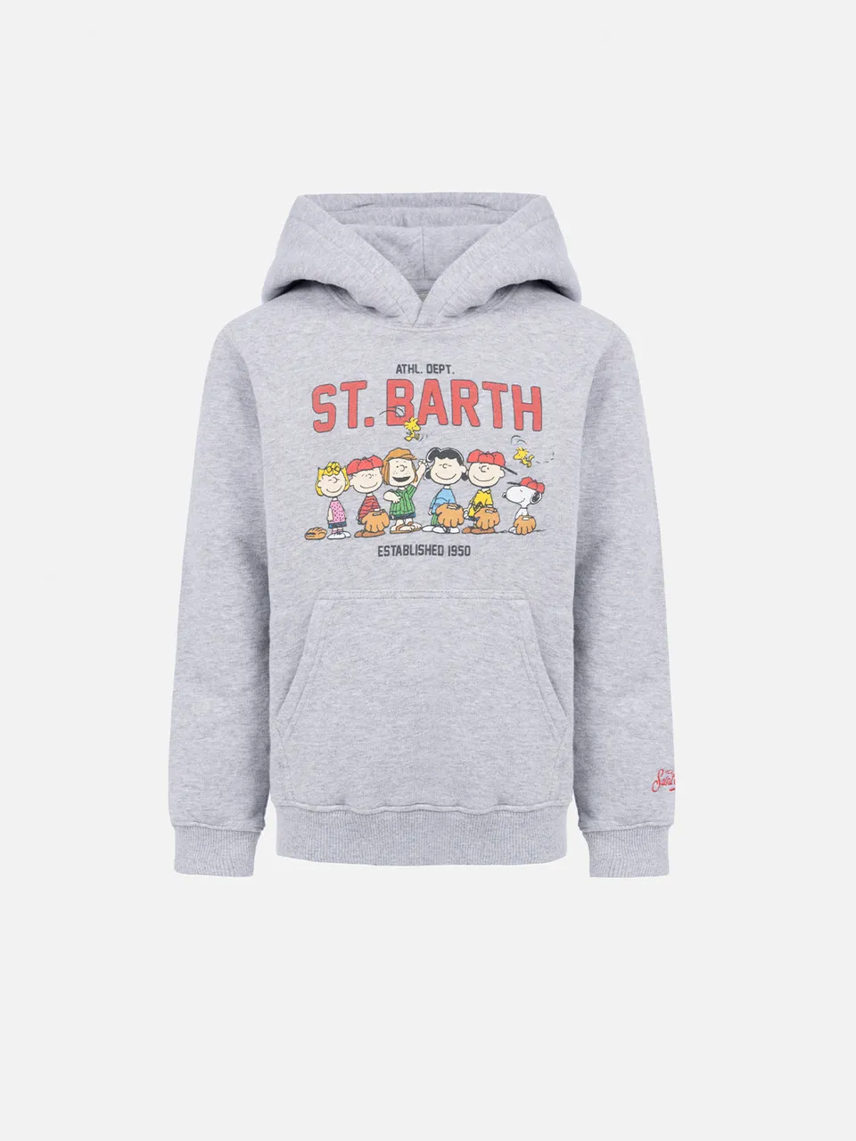 mc2-saint-barth-oliver-felpa-bambino-grigia-peanuts-snoopy-special-edition image 1