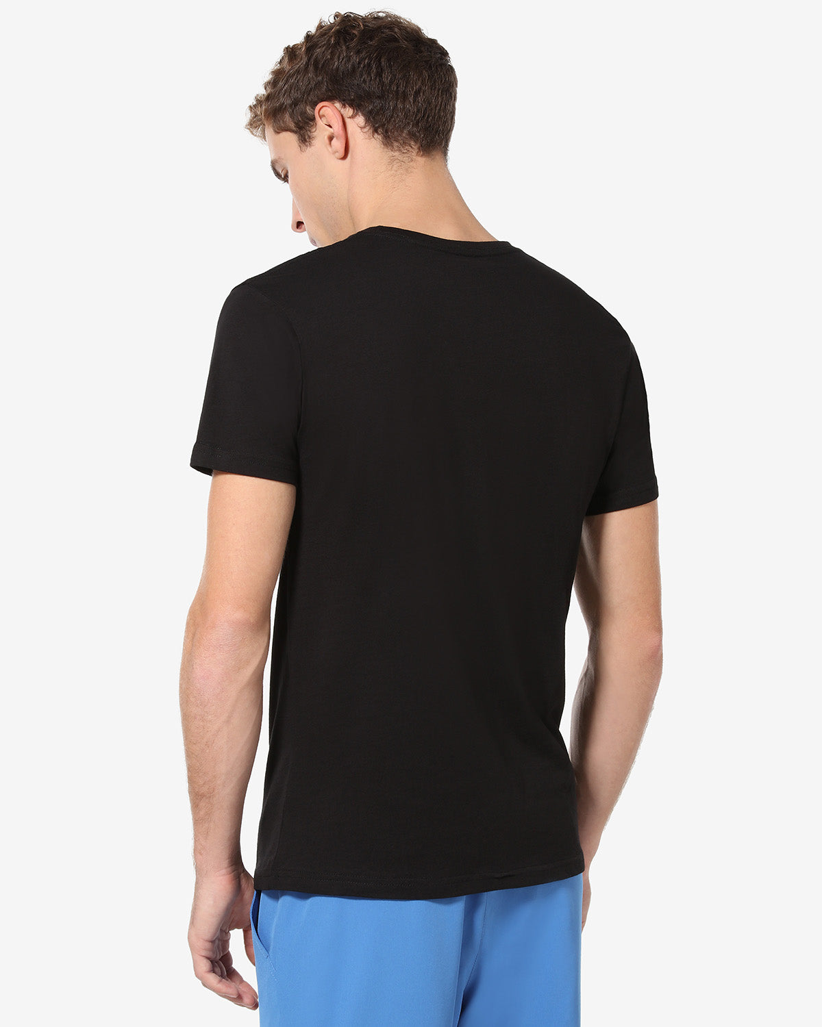 australian-tennis-court-t-shirt-nera-in-cotone image 3