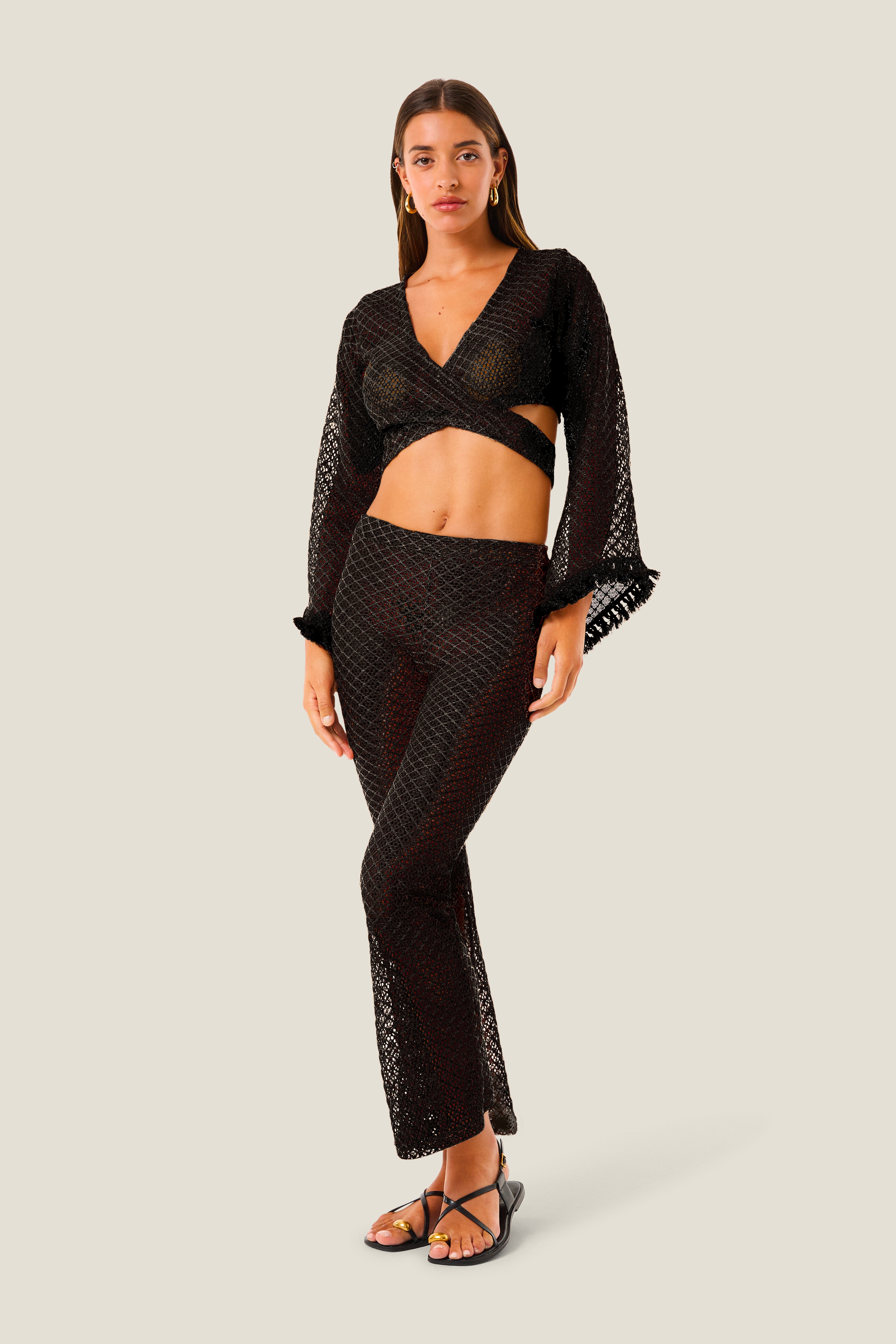 4giveness-pantalone-natural-mesh-cover-up-donna image 2