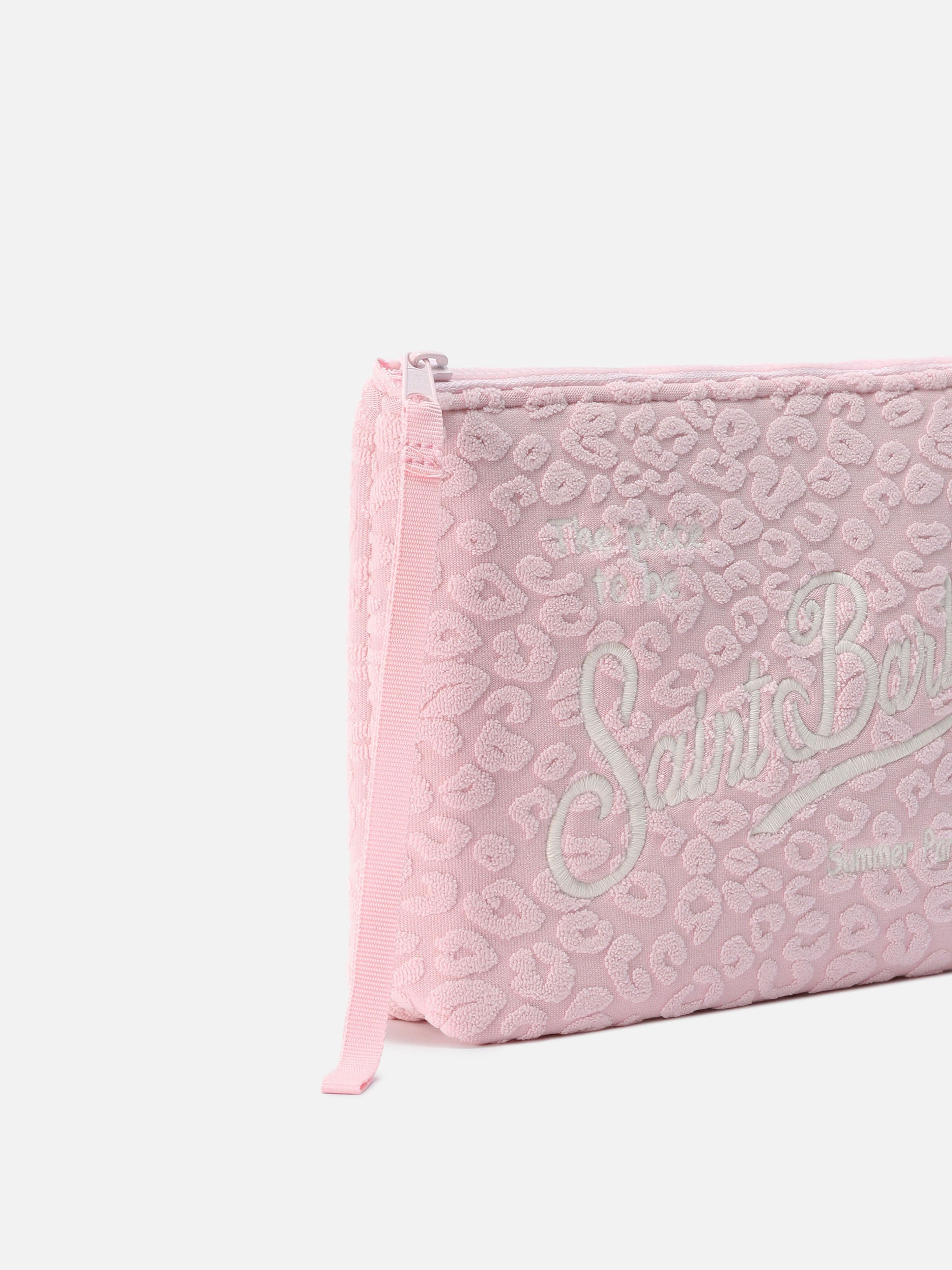 mc2-saint-barth-aline-pochette-spugna-rosa-leopardata image 2