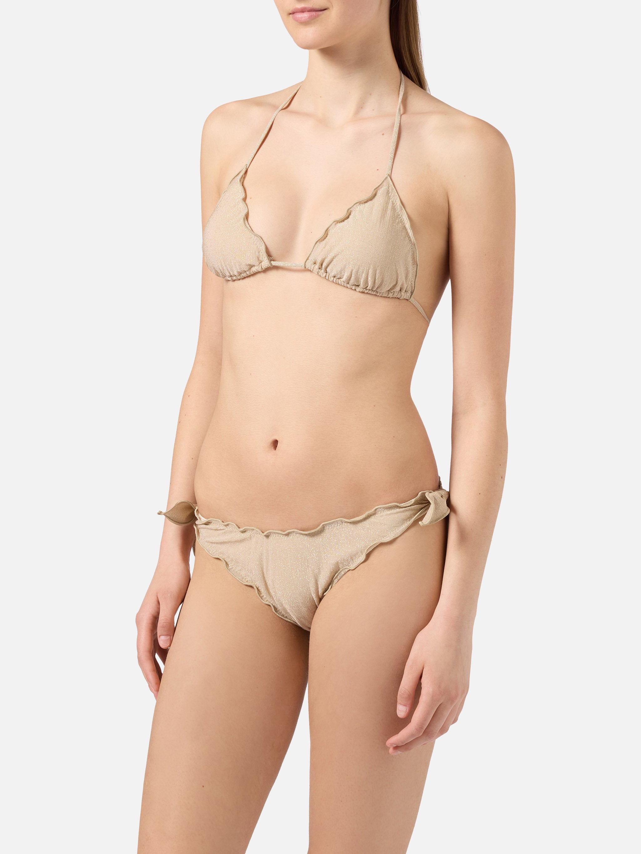 mc2-saint-barth-bikini-sarius-triangolo-in-lurex-oro-con-coppe-removibili-e-slip image 2