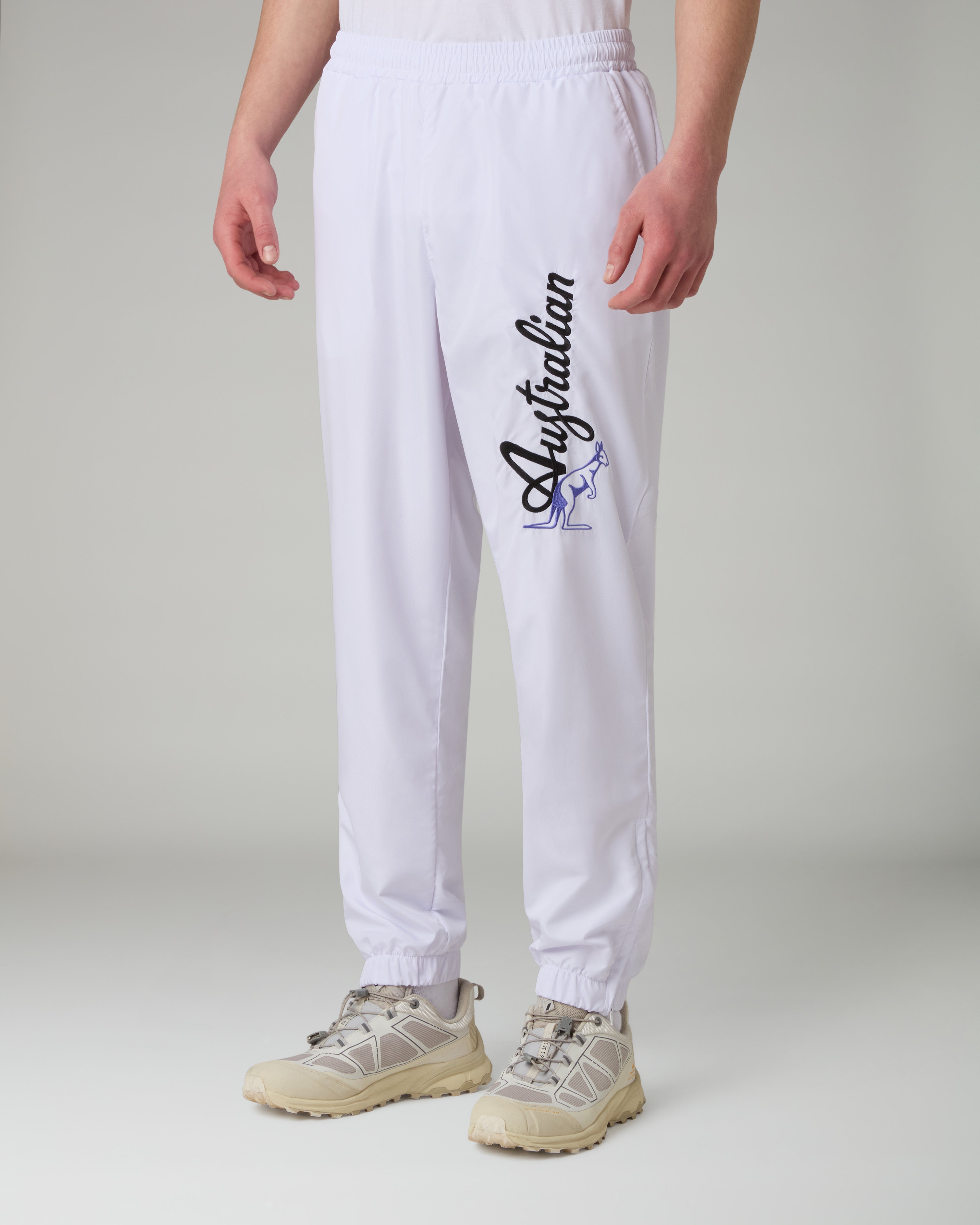 australian-lost-bumper-track-pant-pantalone-tecnico-smash-bianco-mesh image 1