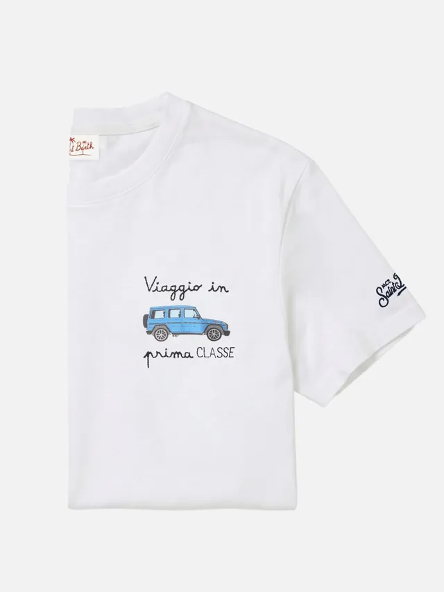 mc2-saint-barth-portofino-t-shirt-bianca-uomo-cotone-ricamo-viaggio-in-prima-cla image 1