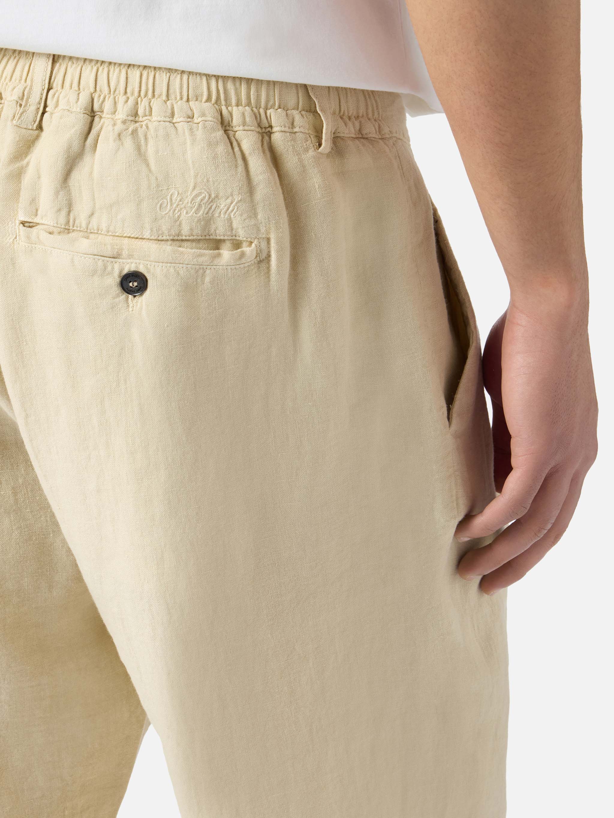 mc2-saint-barth-havier-pantalone-lungo-uomo-puro-lino-beige image 3