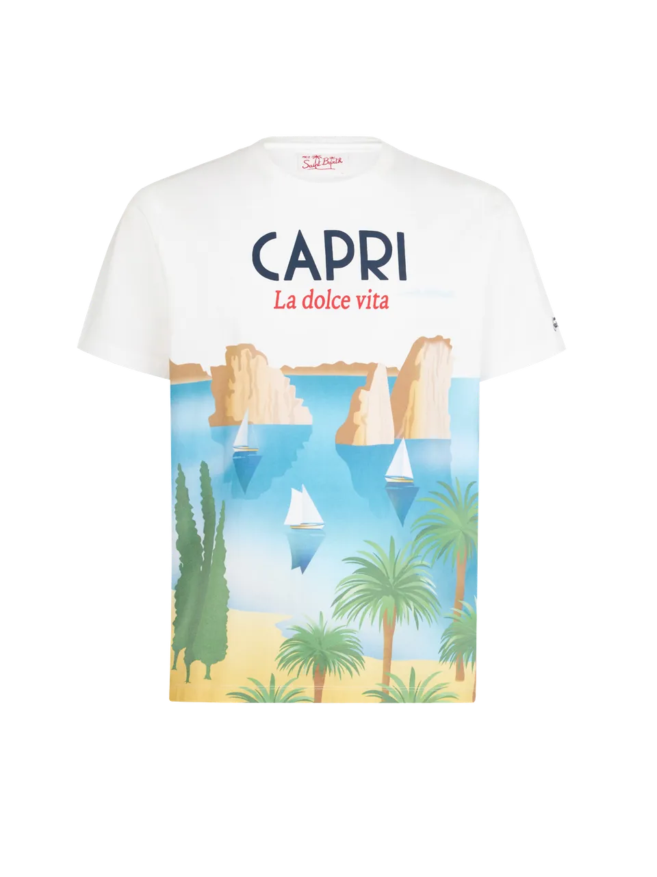 mc2-saint-barth-t-shirt-bambino-capri-stampa-cartolina-azzurra image 1