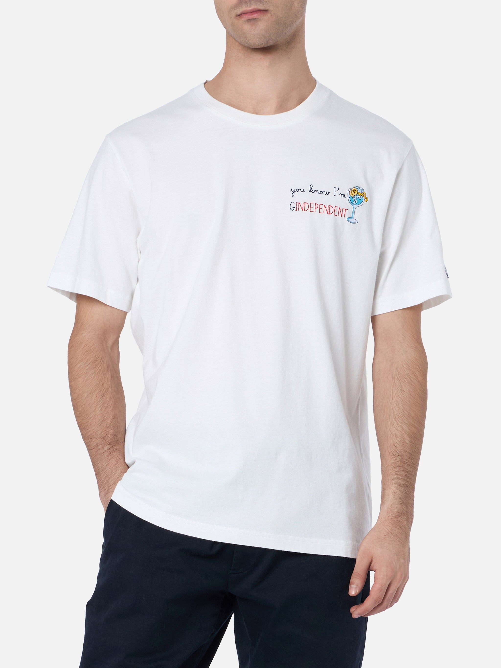 mc2-saint-barth-arnott-t-shirt-da-uomo-in-cotone-pesante-bianca-con-ricamo-you-k image 2