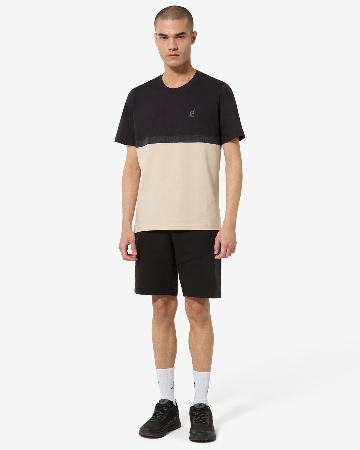 australian-impact-short-pantaloncino-felpa-con-tape-e-logo-rifrangente image 2