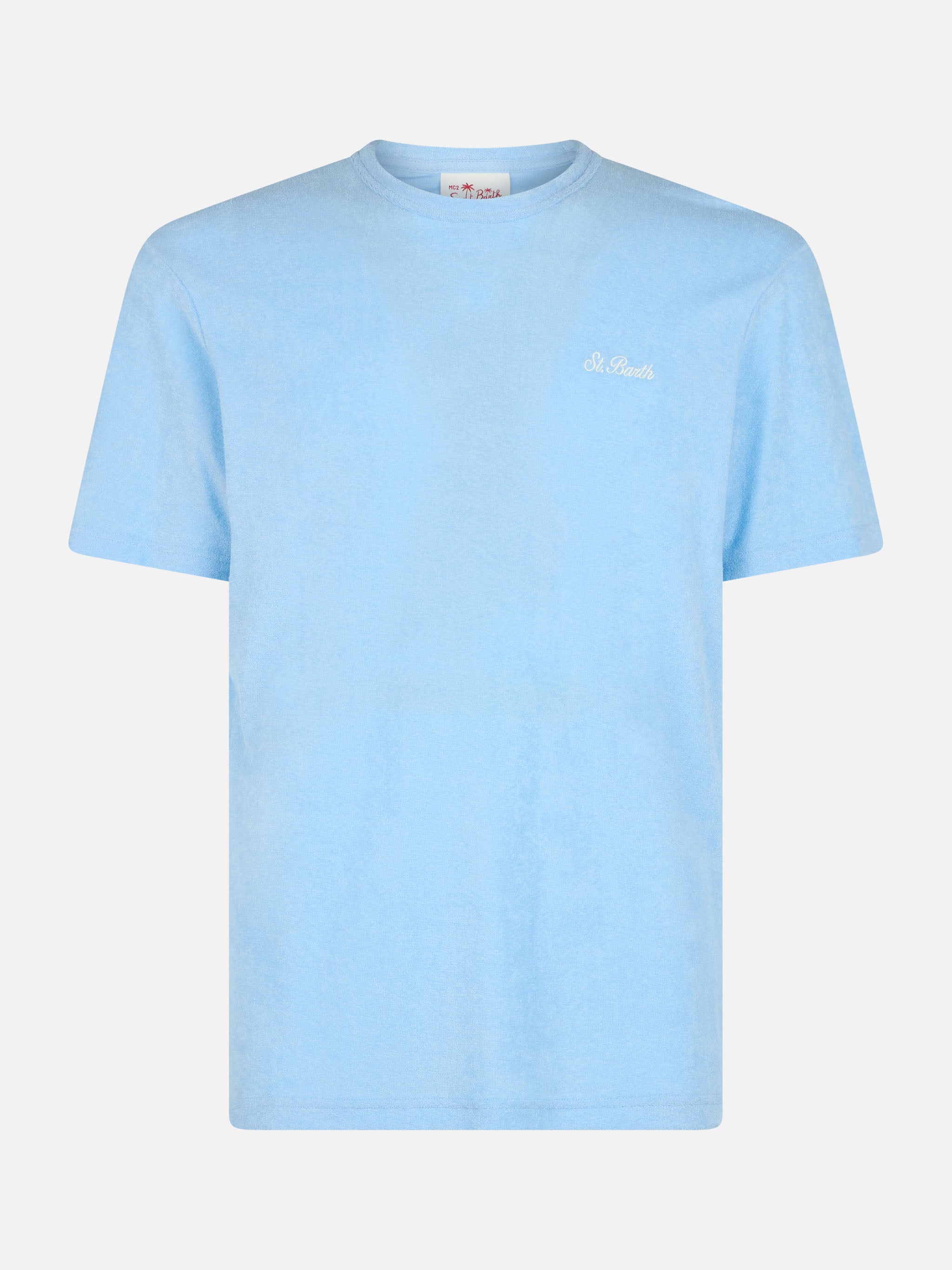 mc2-saint-barth-t-shirt-gary-uomo-spugna-azzurro-chiaro-con-ricamo image 1