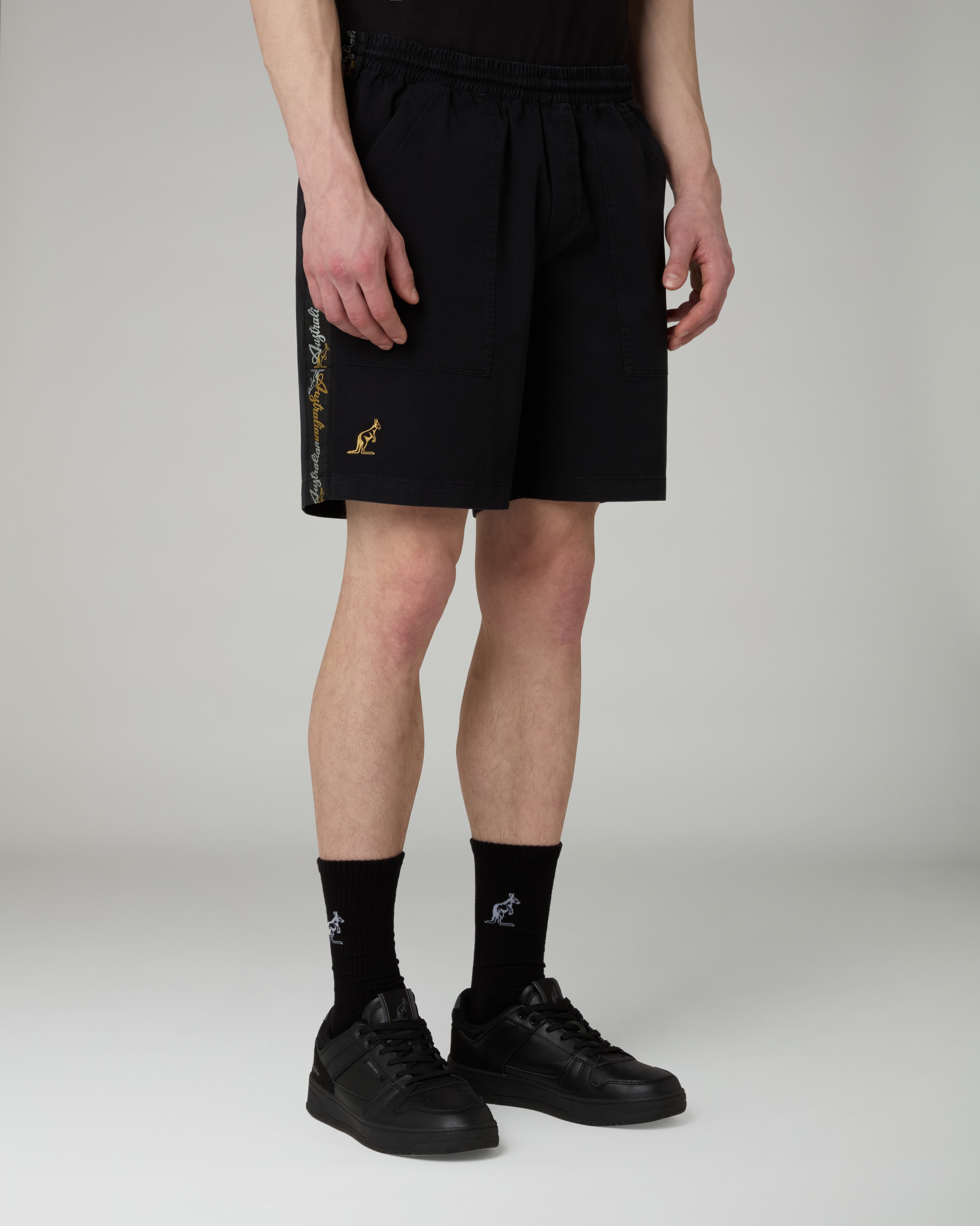 australian-mirage-banda-short-shorts-cotton-twill-nero-lux image 1