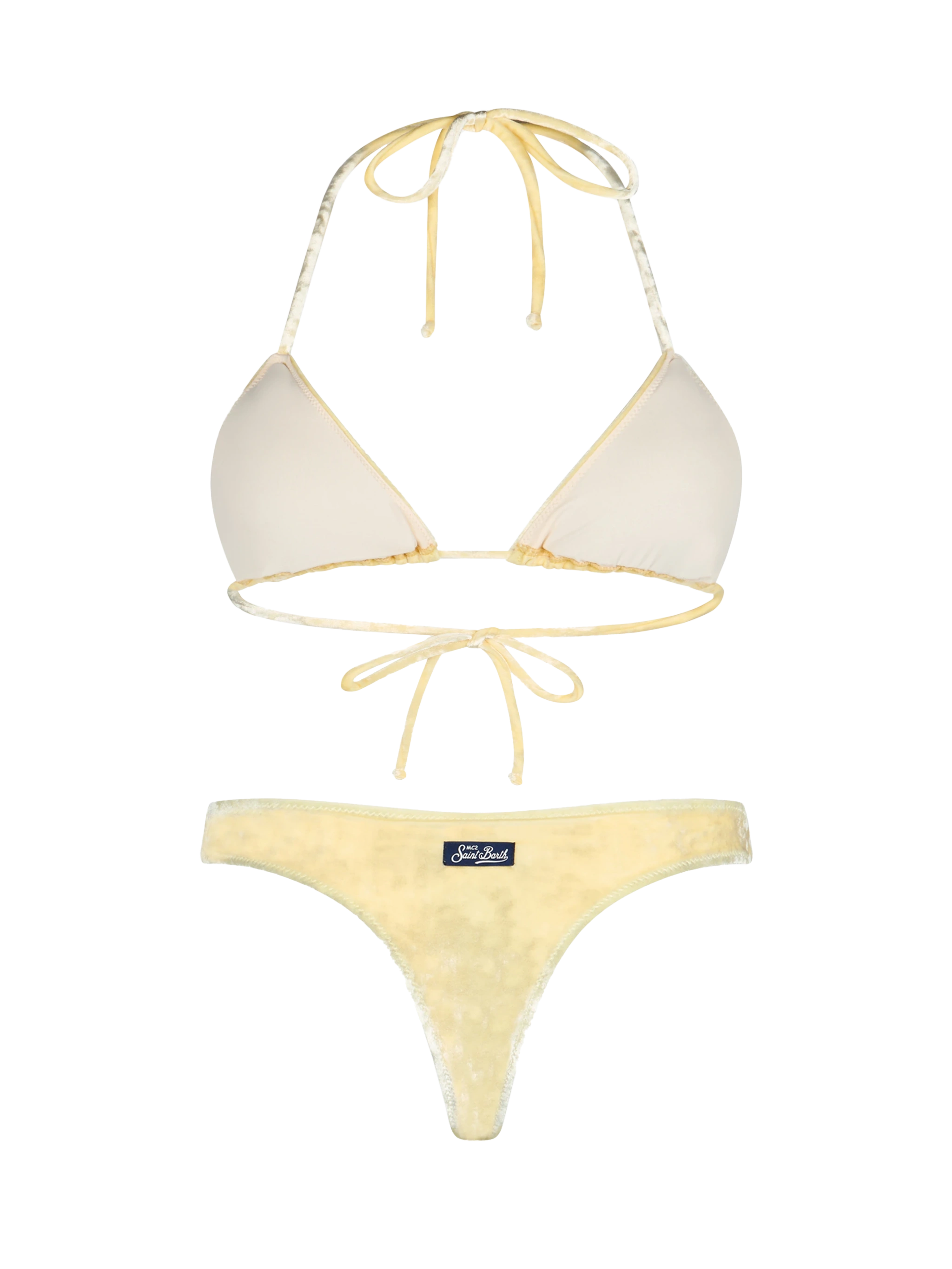 mc2-saint-barth-bikini-donna-leah-naomi-triangolo-in-ciniglia-giallo image 3
