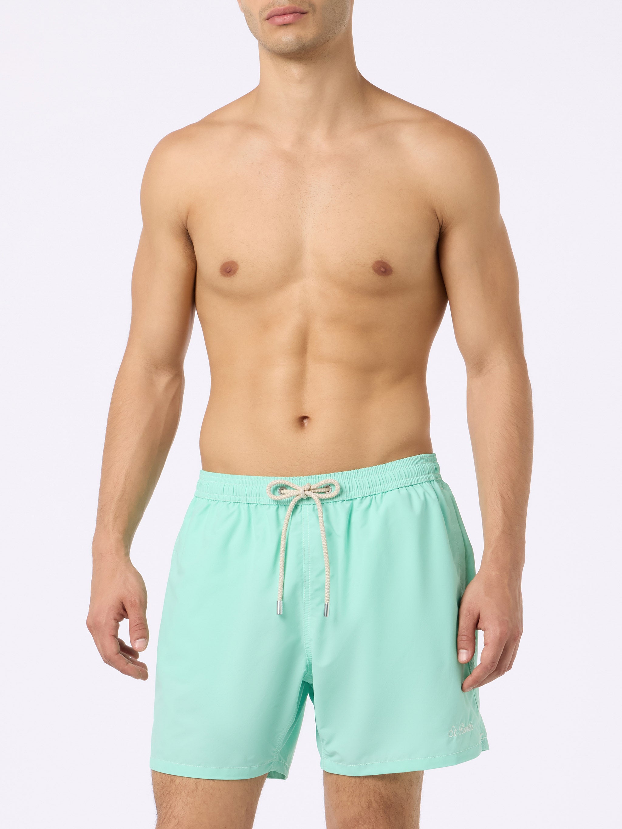 mc2-saint-barth-costume-patmos-uomo-verde-salvia-seersucker-leggero-classic-ligh image 3