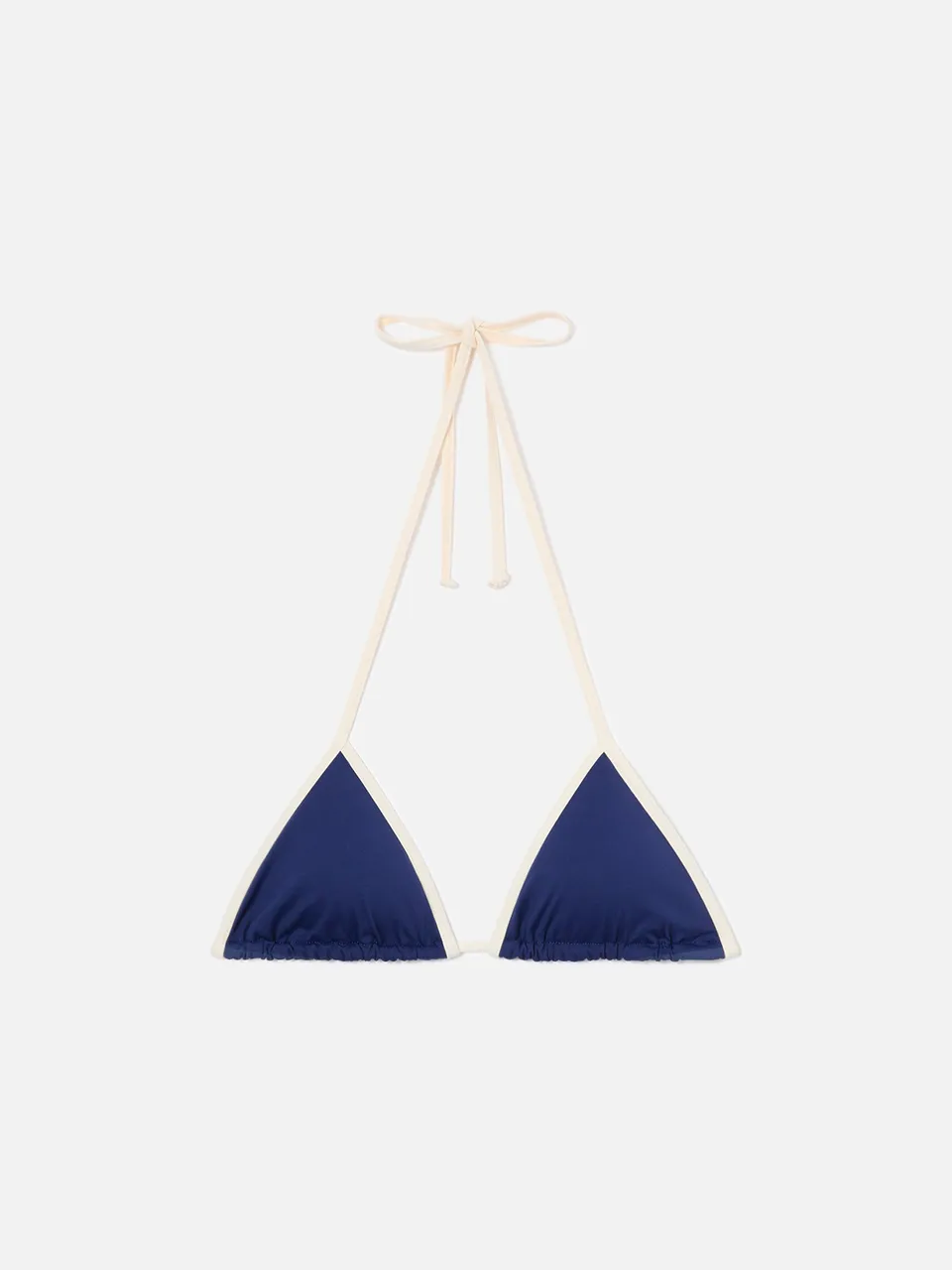 mc2-saint-barth-top-bikini-leah-string-triangolo-blu-con-profili-bianchi-donna image 1