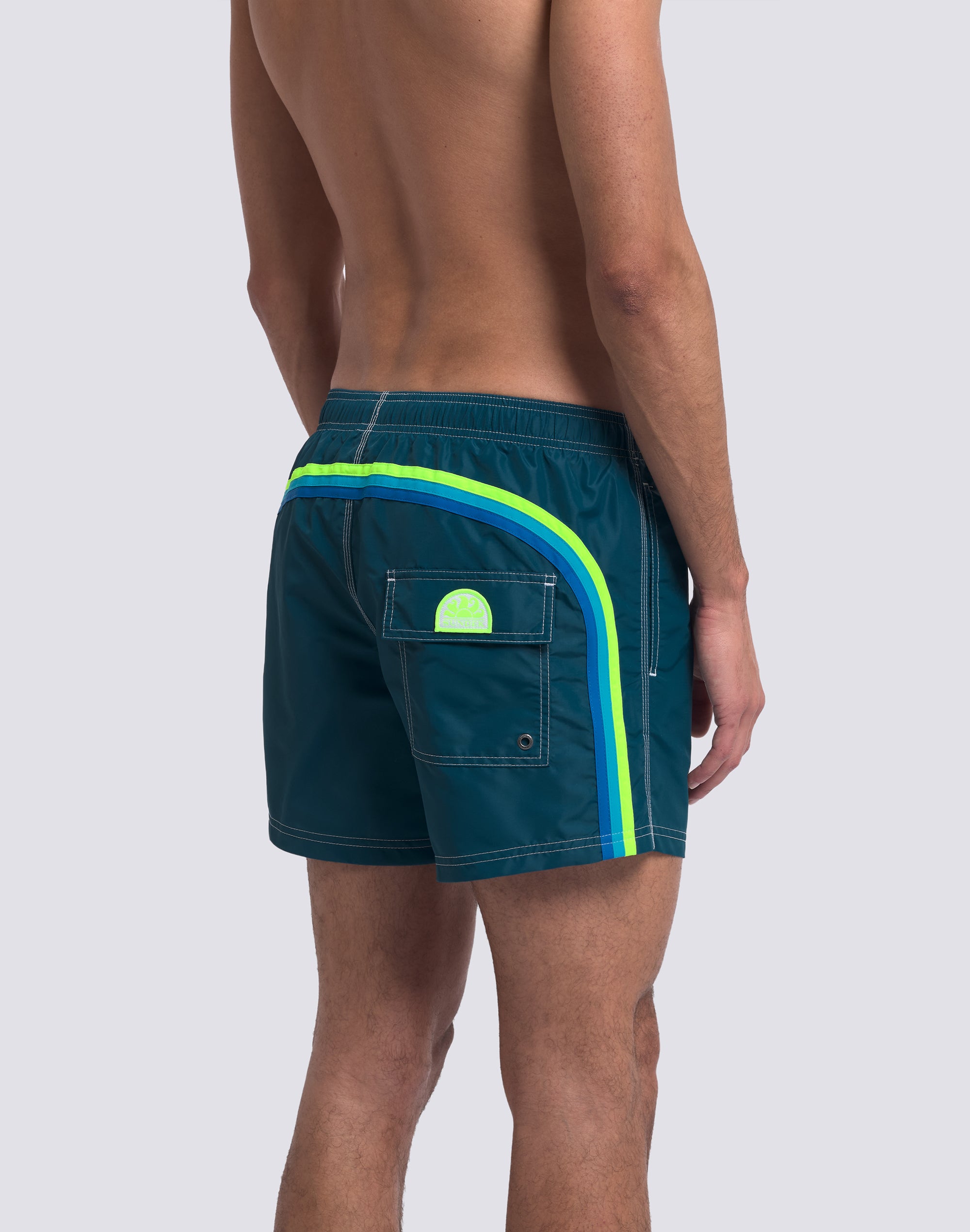 sundek-m504bdta100-costume-da-bagno-uomo-corto-iconic-taffeta-rainbow image 5