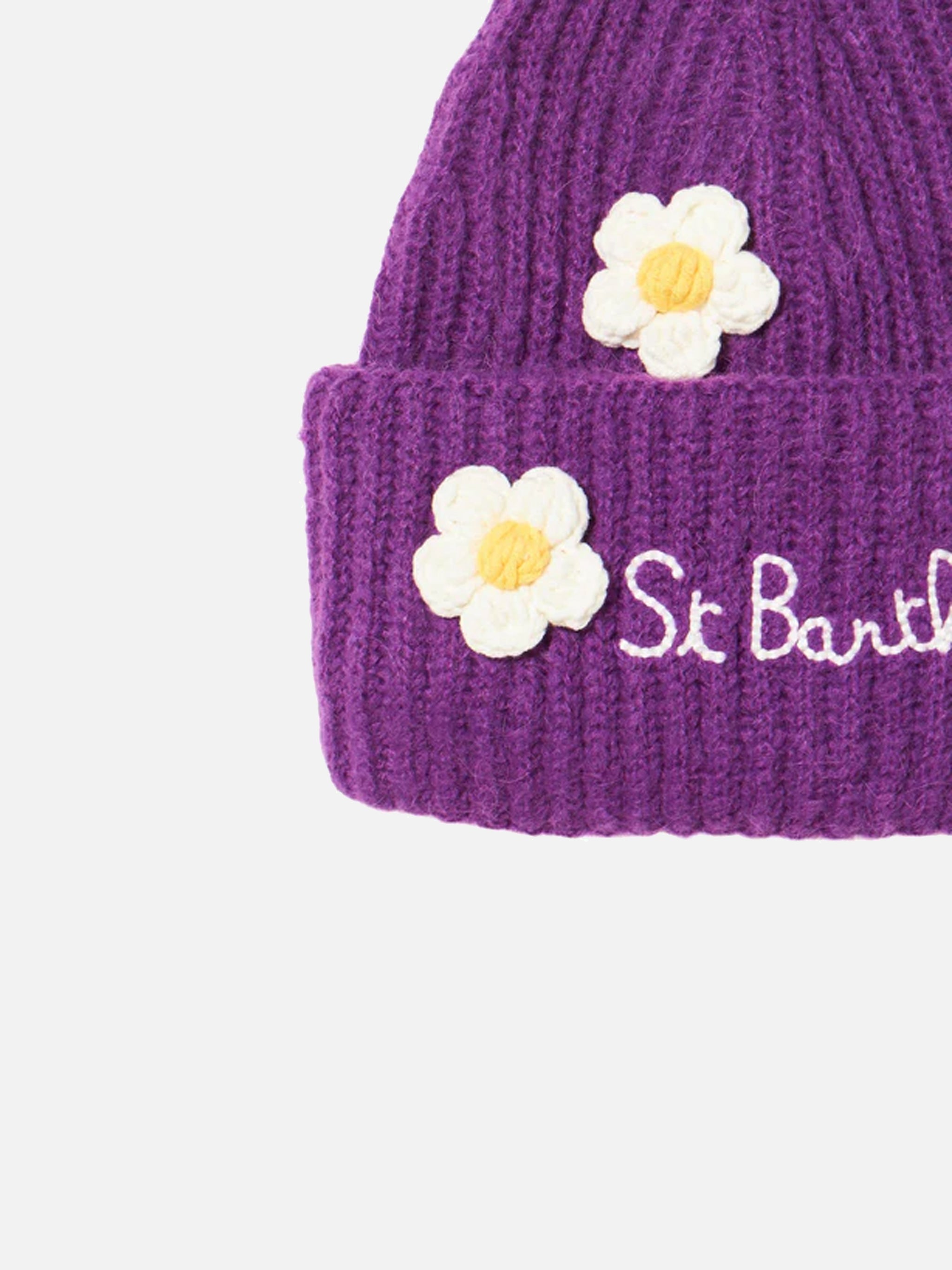 mc2-saint-barth-wengen-soft-weng023-berretto-donna-viola-con-margherite image 3