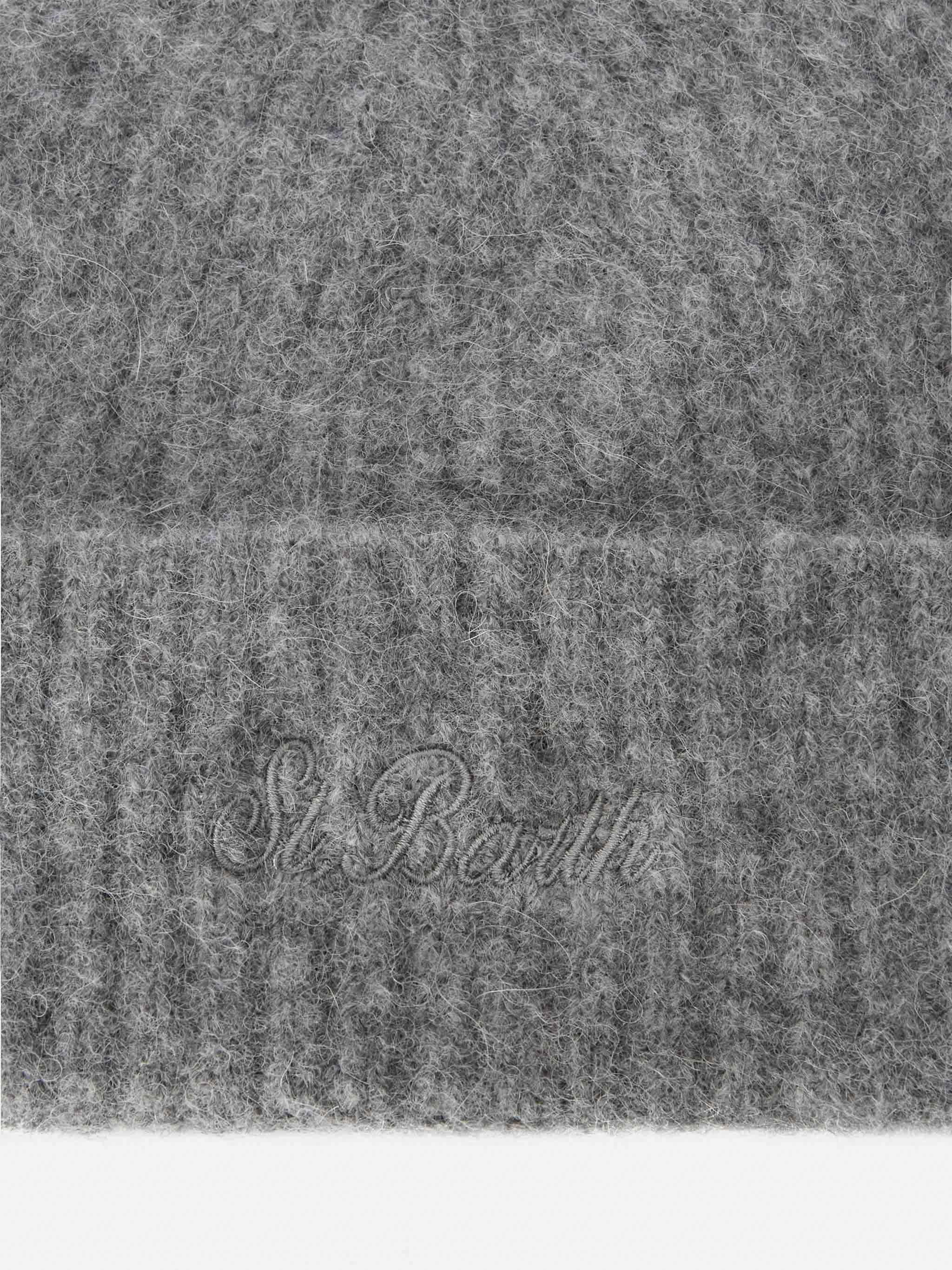 mc2-saint-barth-berretto-wengen-in-alpaca-stretch-grigio-m-lange-a-coste-con-ric image 2