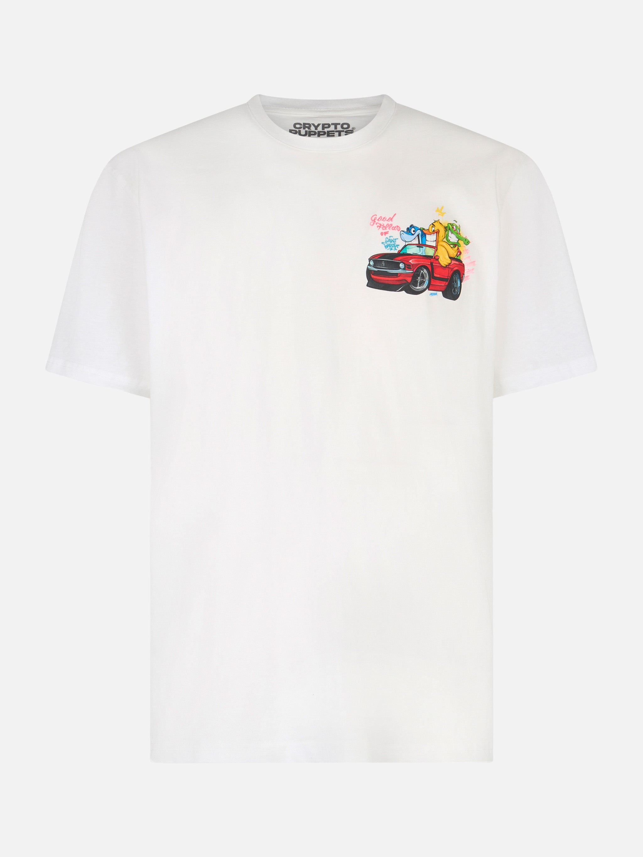 mc2-saint-barth-t-shirt-uomo-bianca-cryptopuppets-good-fellas-special-edition image 5