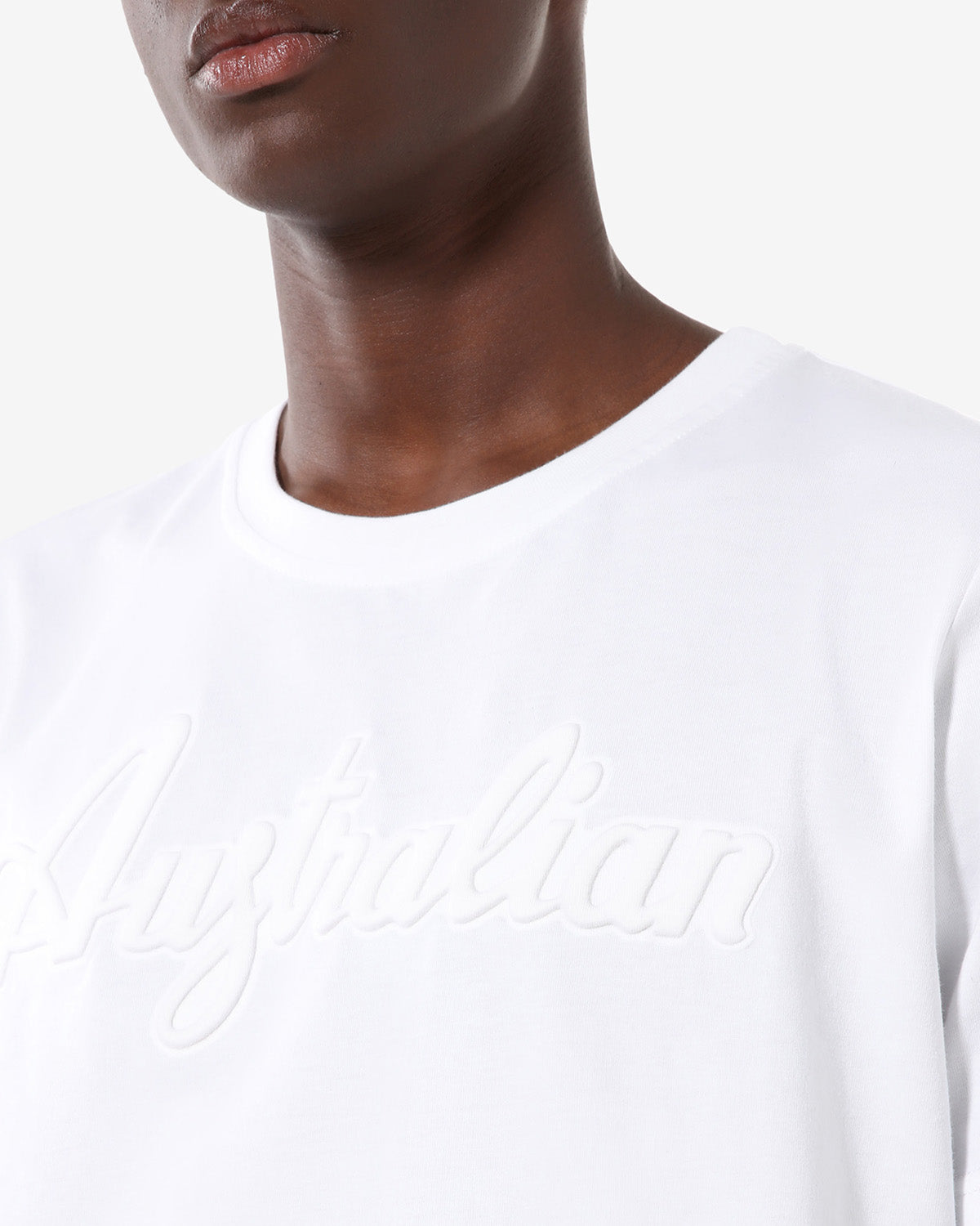 australian-3d-logo-t-shirt-sportswear-maglietta-cotone-bianca image 4