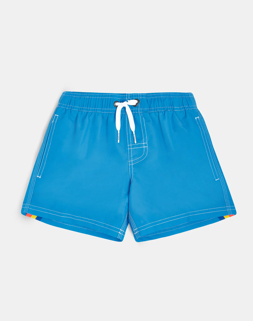 sundek-costume-mare-bambino-corto-iconic-taffeta-pantaloncino-vita-elasticata image 2