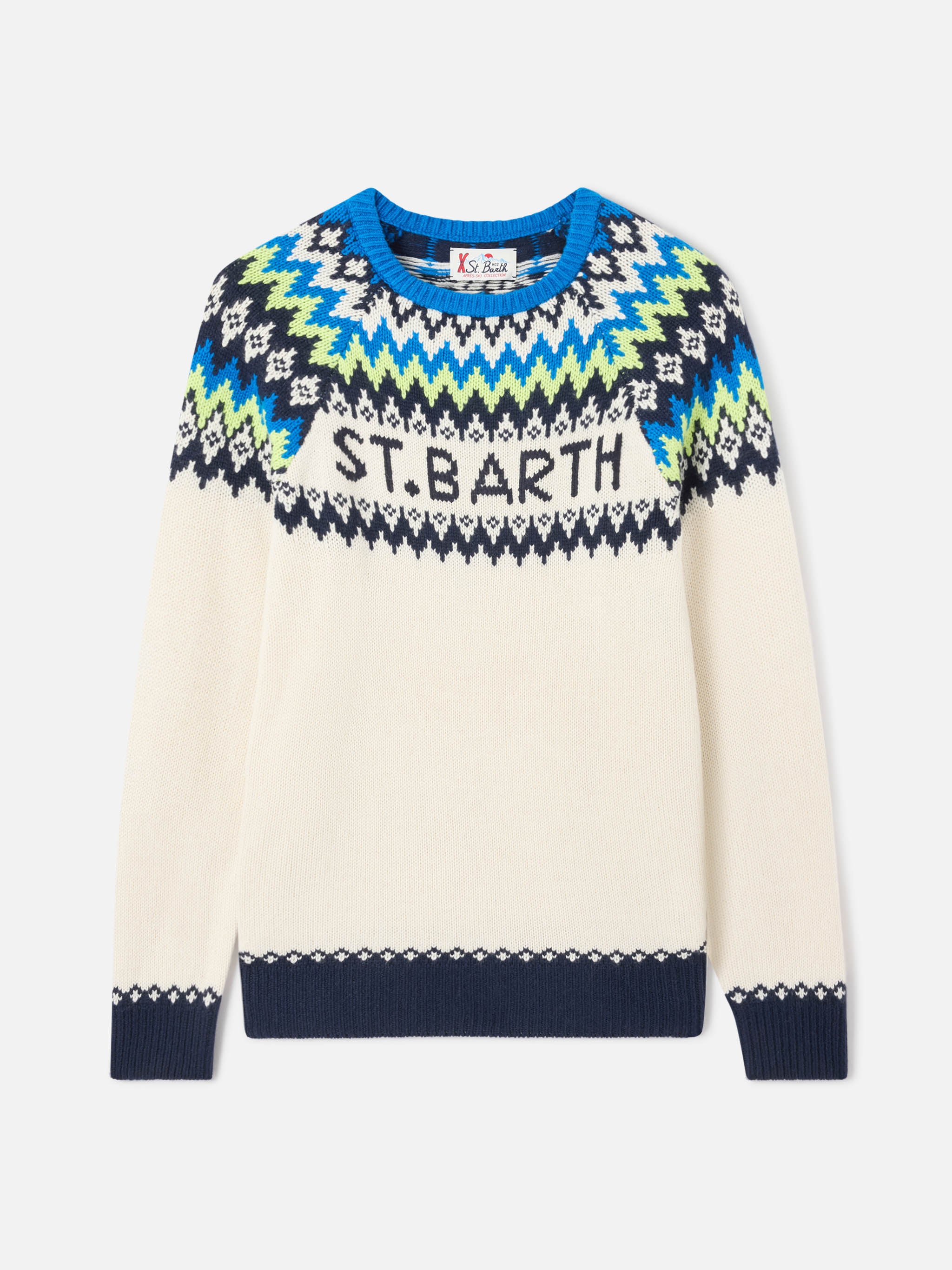 mc2-saint-barth-maglione-girocollo-heron-jacquard-fair-isle-uomo-bianco image 5