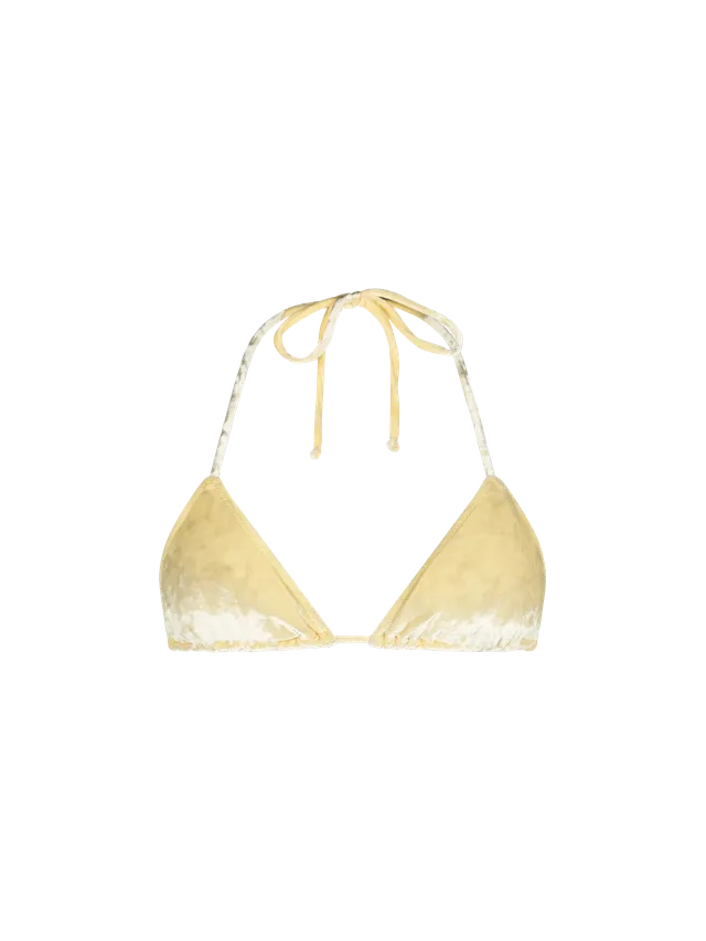 mc2-saint-barth-costume-leah-donna-top-triangolo-ciniglia-giallo image 1