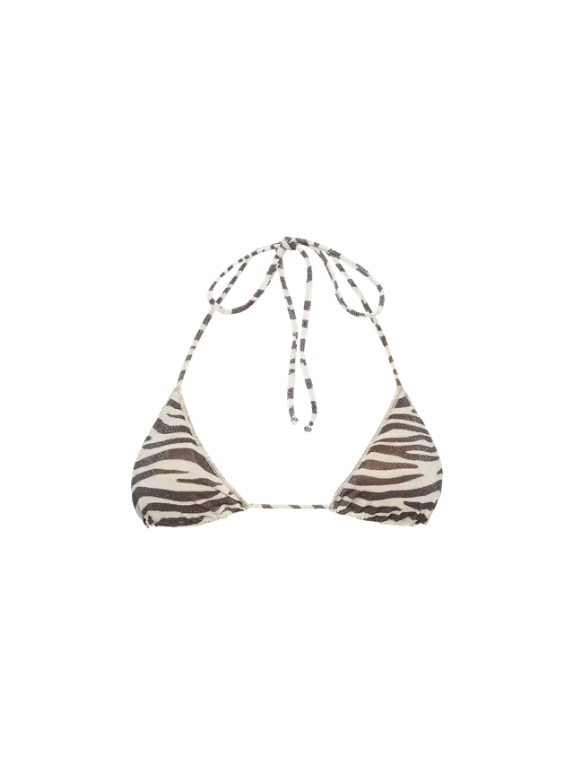 mc2-saint-barth-top-bikini-leah-donna-triangolo-zebrato-lurex image 1