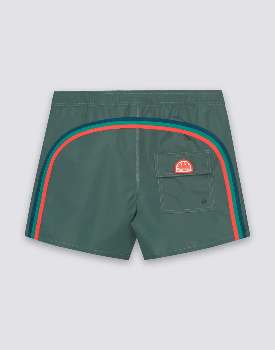 sundek-m911bdta100-costume-mare-uomo-corto-iconic-taffeta-vita-semi-elasticata image 1