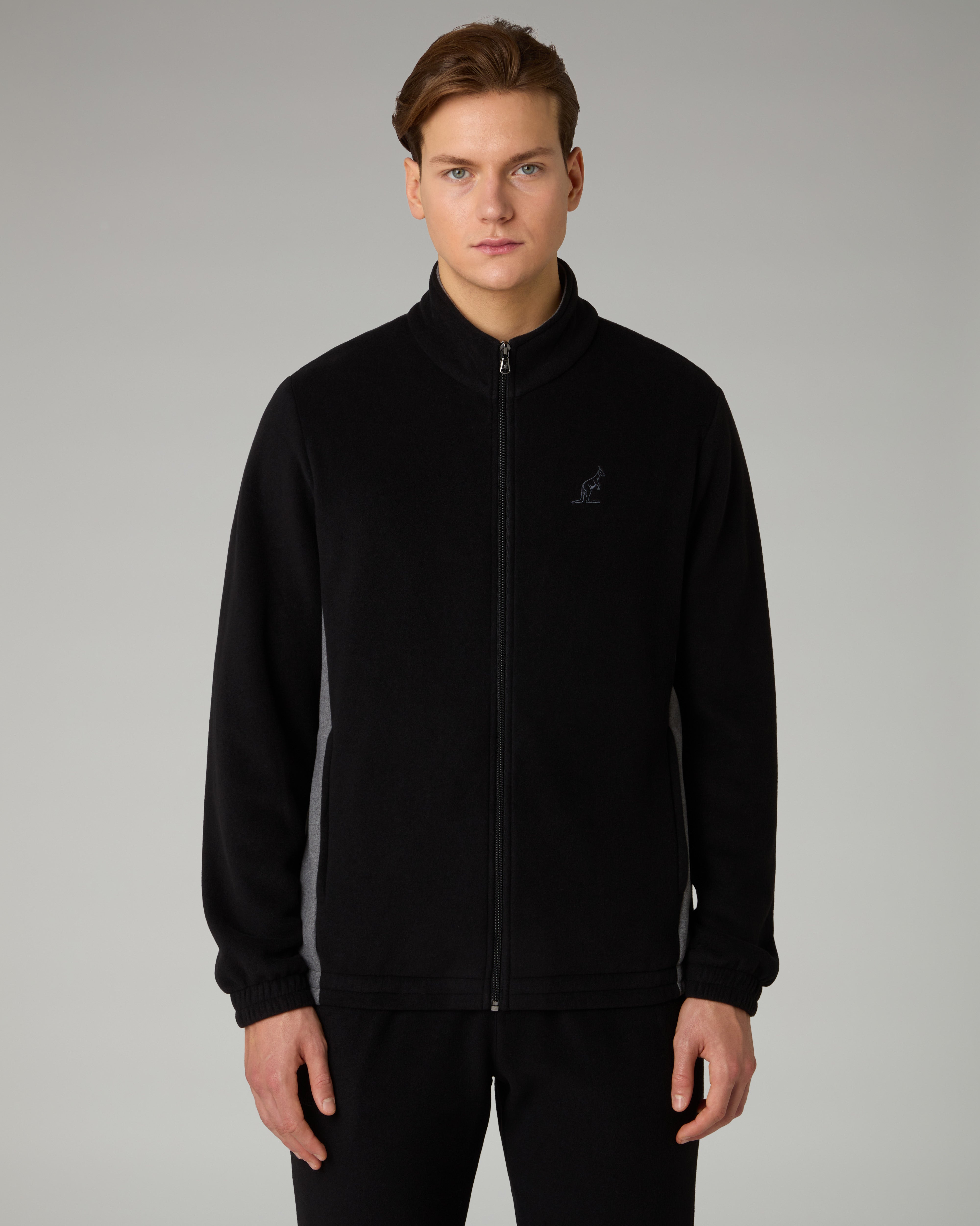 australian-posh-softech-tracksuit-tuta-uomo-nera-full-zip image 2