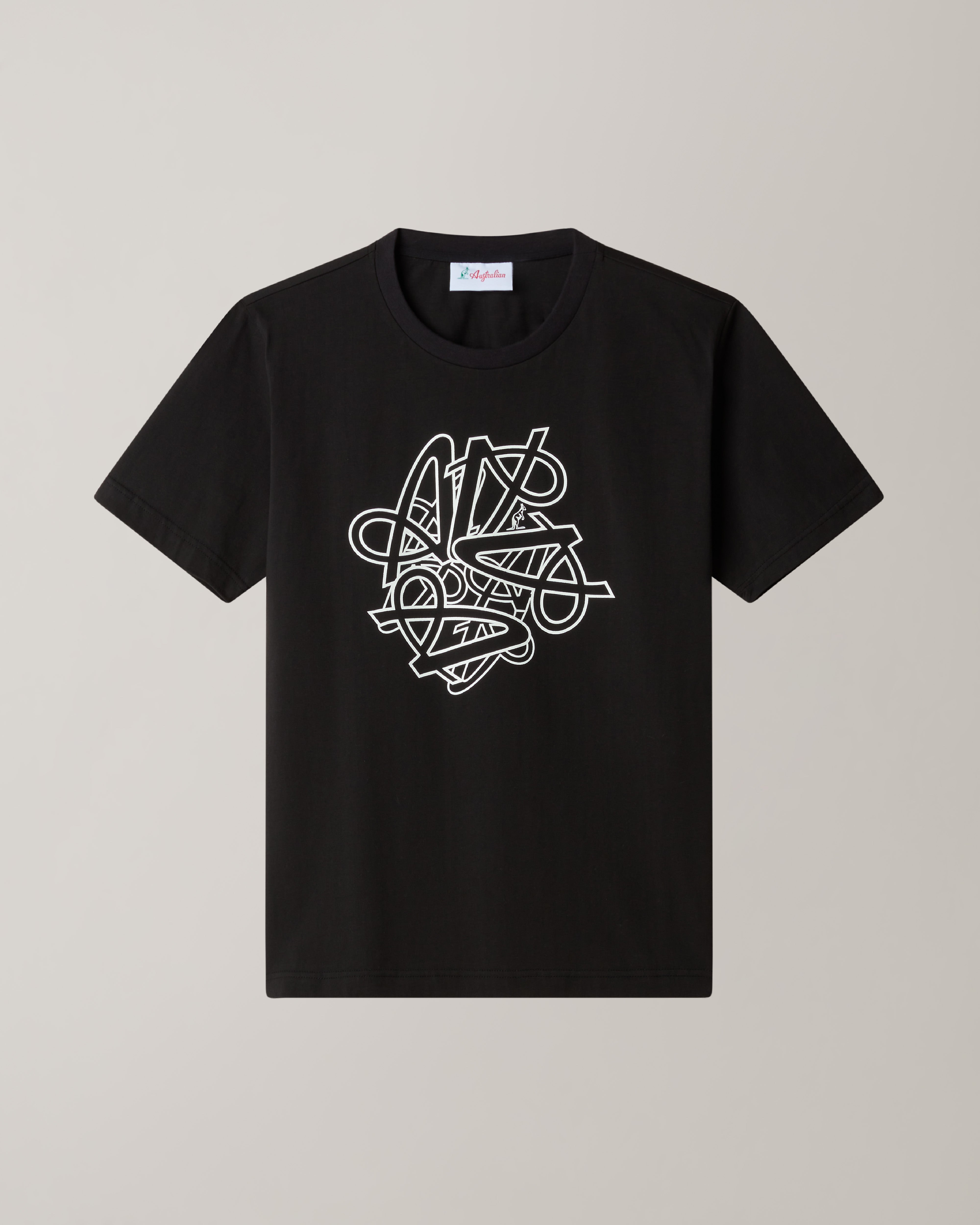 australian-spin-t-shirt-nera-maglietta-cotone-regular-fit image 5