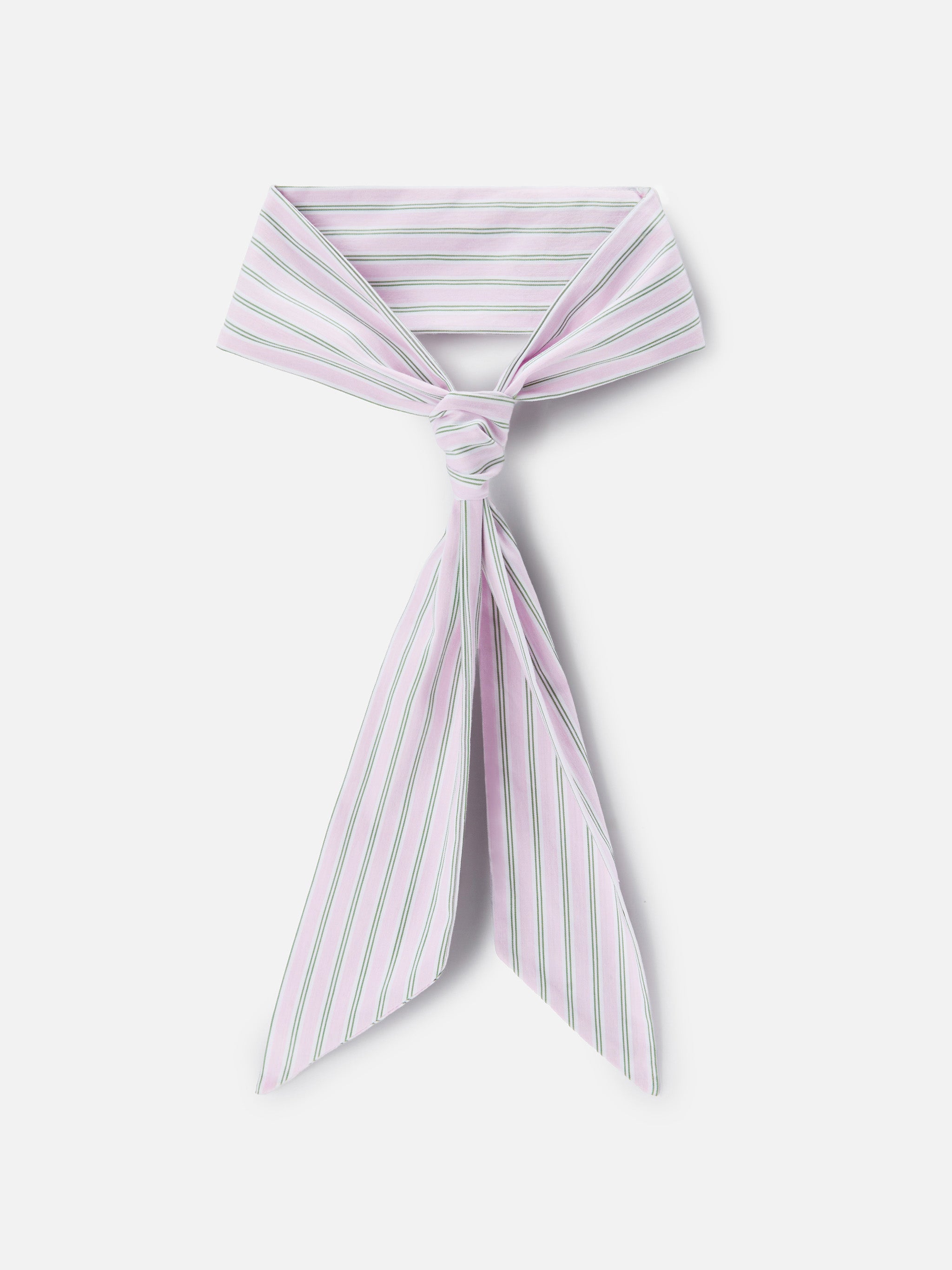 mc2-saint-barth-foulard-band-cotone-righe-rosa-verde-86x5-cm image 3