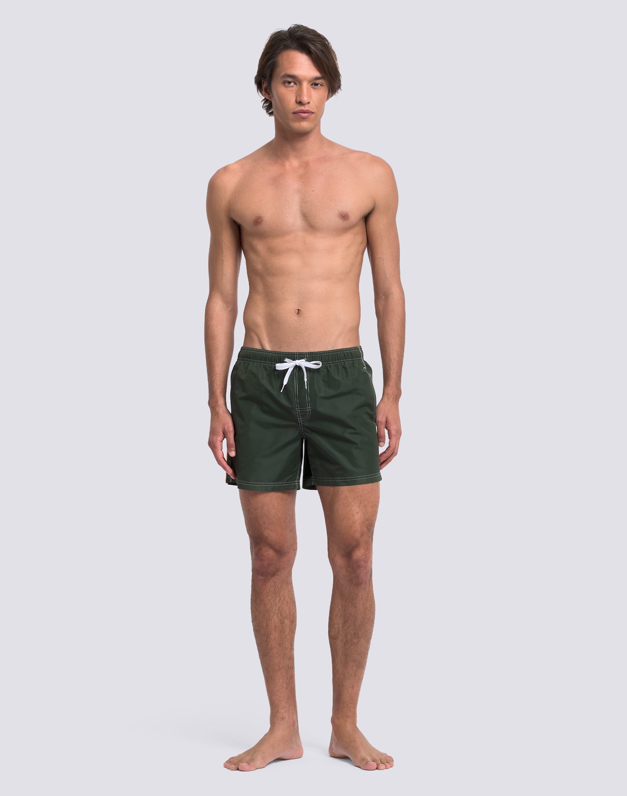 sundek-costume-mare-uomo-corto-iconic-taffeta-vita-elasticata-35-cm image 3