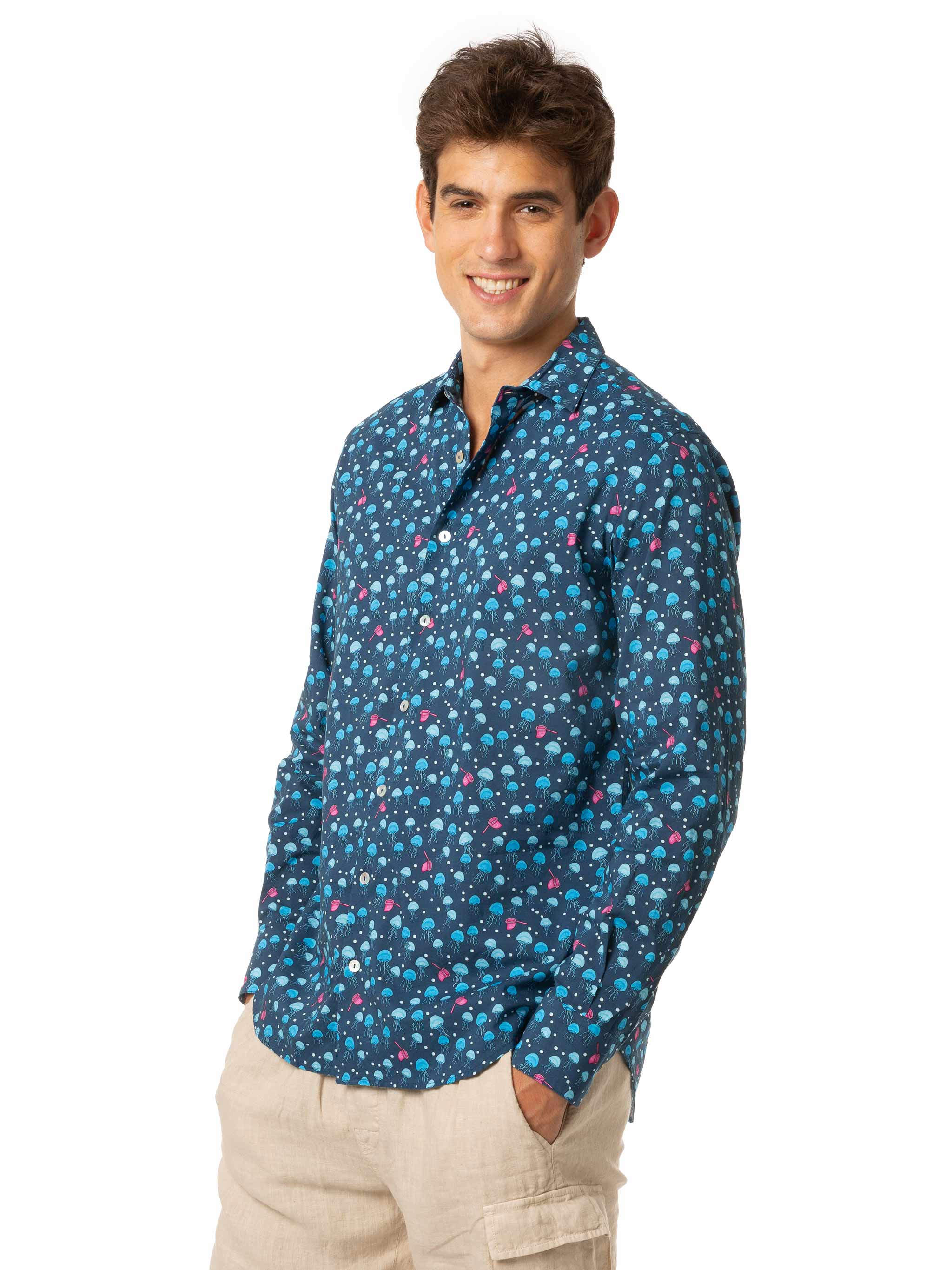mc2-saint-barth-camicia-sikelia-stampa-meduse-blu image 3