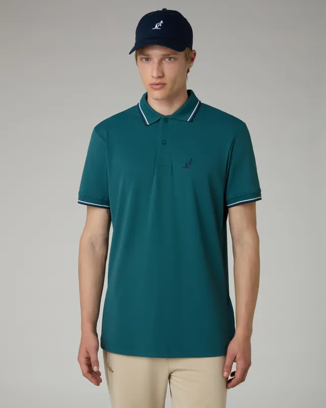 australian-league-2-stripes-polo-tecnica-alloro-regular-fit image 1