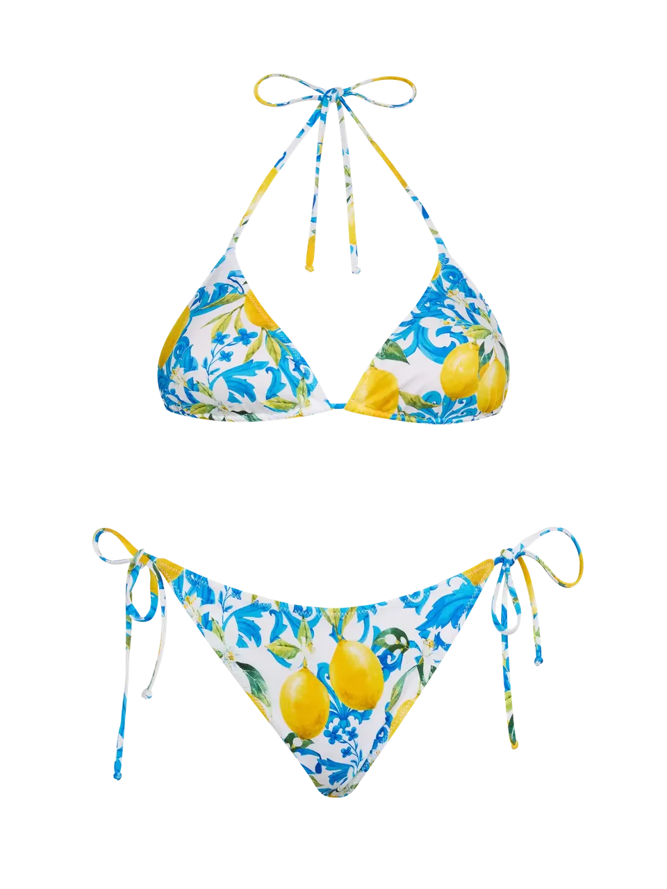mc2-saint-barth-leah-virgo-bikini-triangolo-donna-stampa-maiolica-bianco image 1