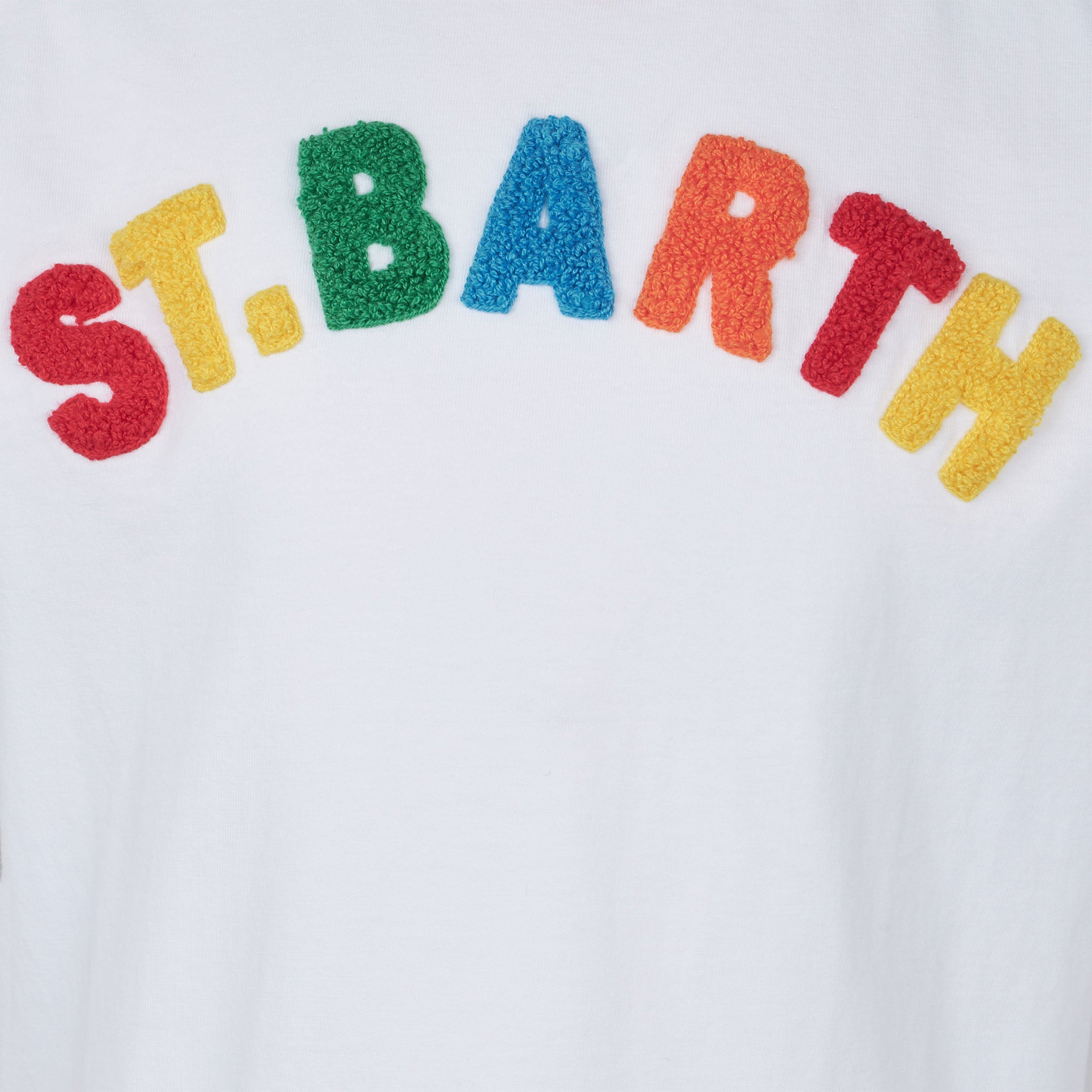 mc2-saint-barth-t-shirt-da-bambina-in-cotone-bianco-con-ricamo-st-barth-multicol image 2