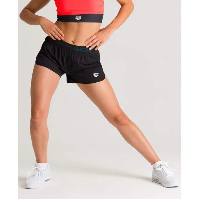 arena-side-vents-shorts-da-corsa-donna-nero-con-slip-interno image 1