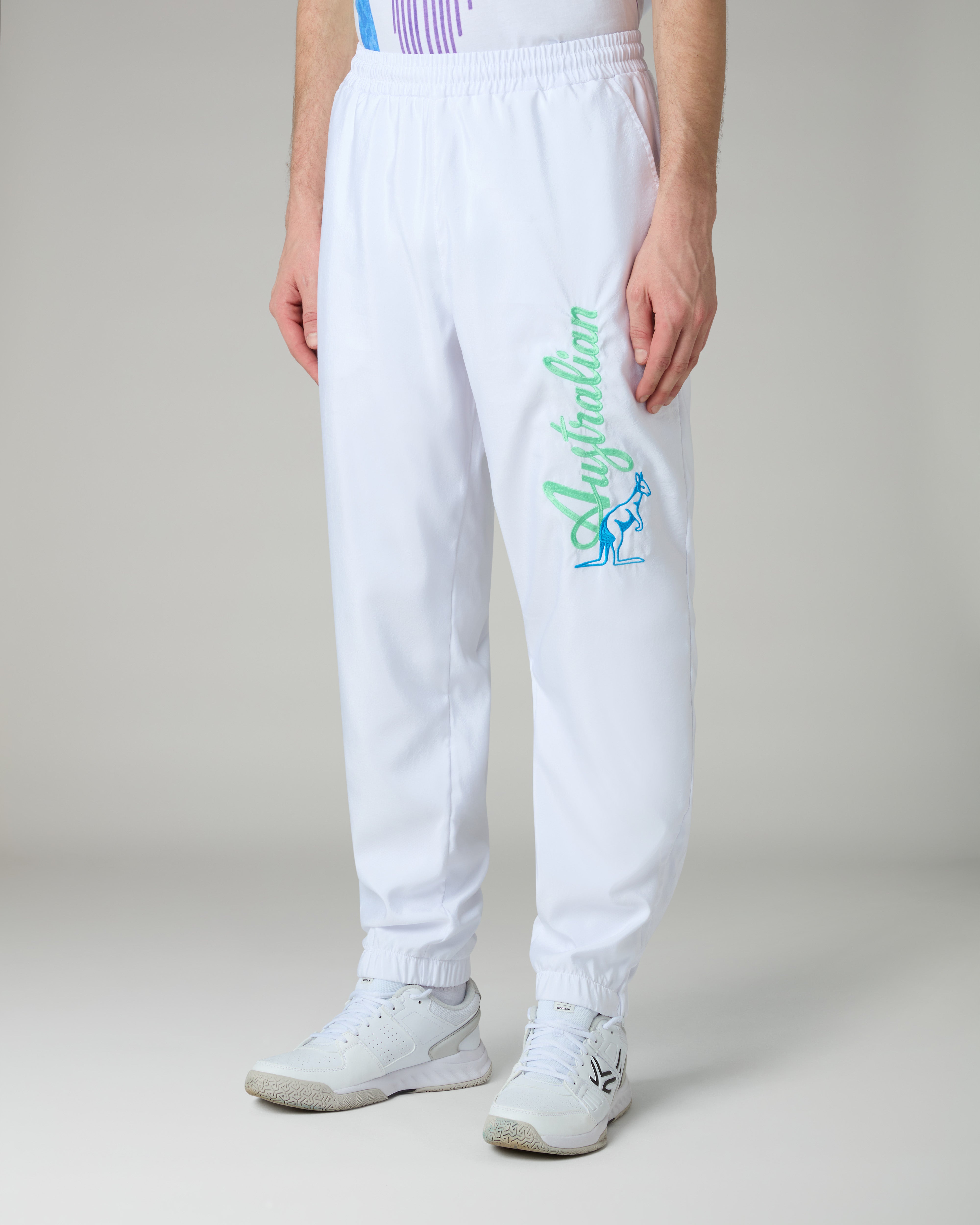 australian-goran-bumper-track-pant-arupa0015-pantalone-tuta-bianco-con-zip image 1