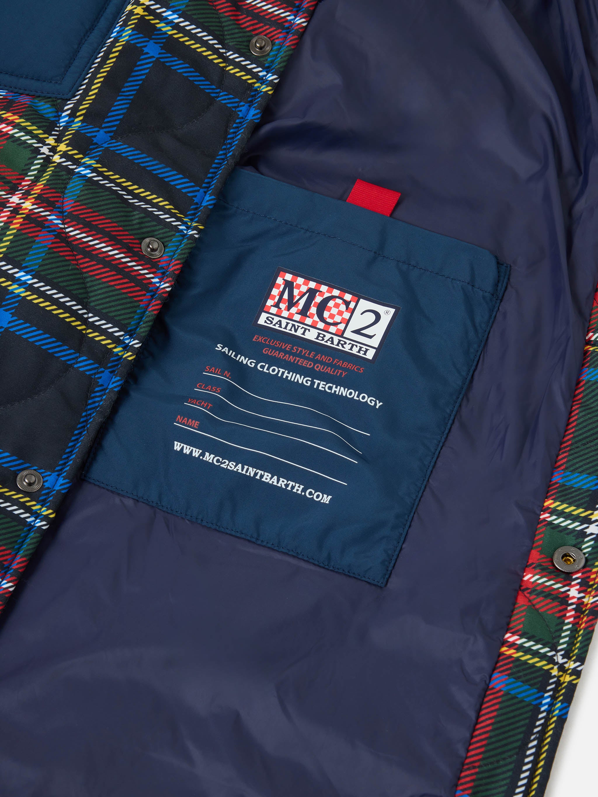 mc2-saint-barth-overshirt-imbottita-chalet-fantasia-tartan image 7