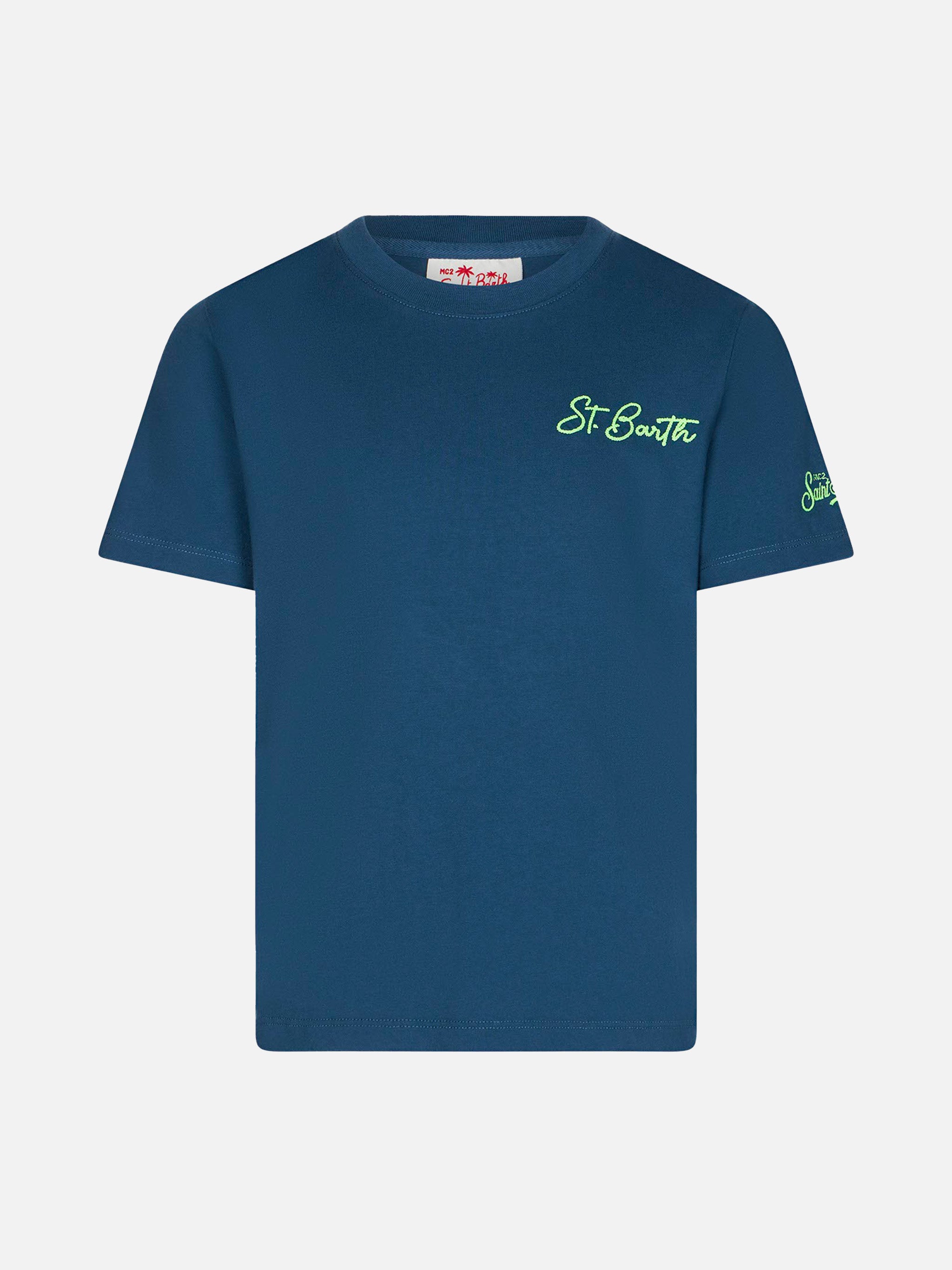 mc2-saint-barth-t-shirt-bimbo-blu-cotone-st-barth-beach image 1