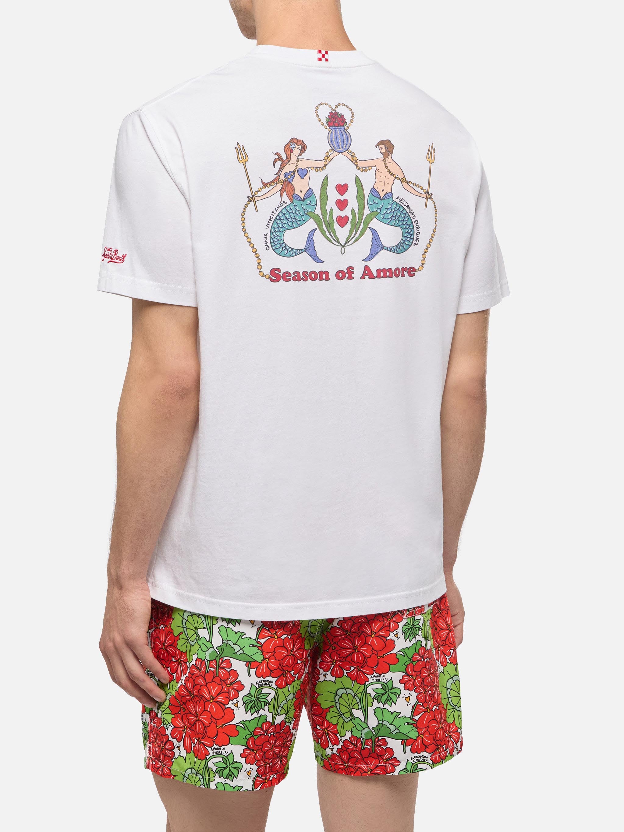 mc2-saint-barth-t-shirt-man-cotone-bianca-stampa-season-of-amore-special-edition image 4