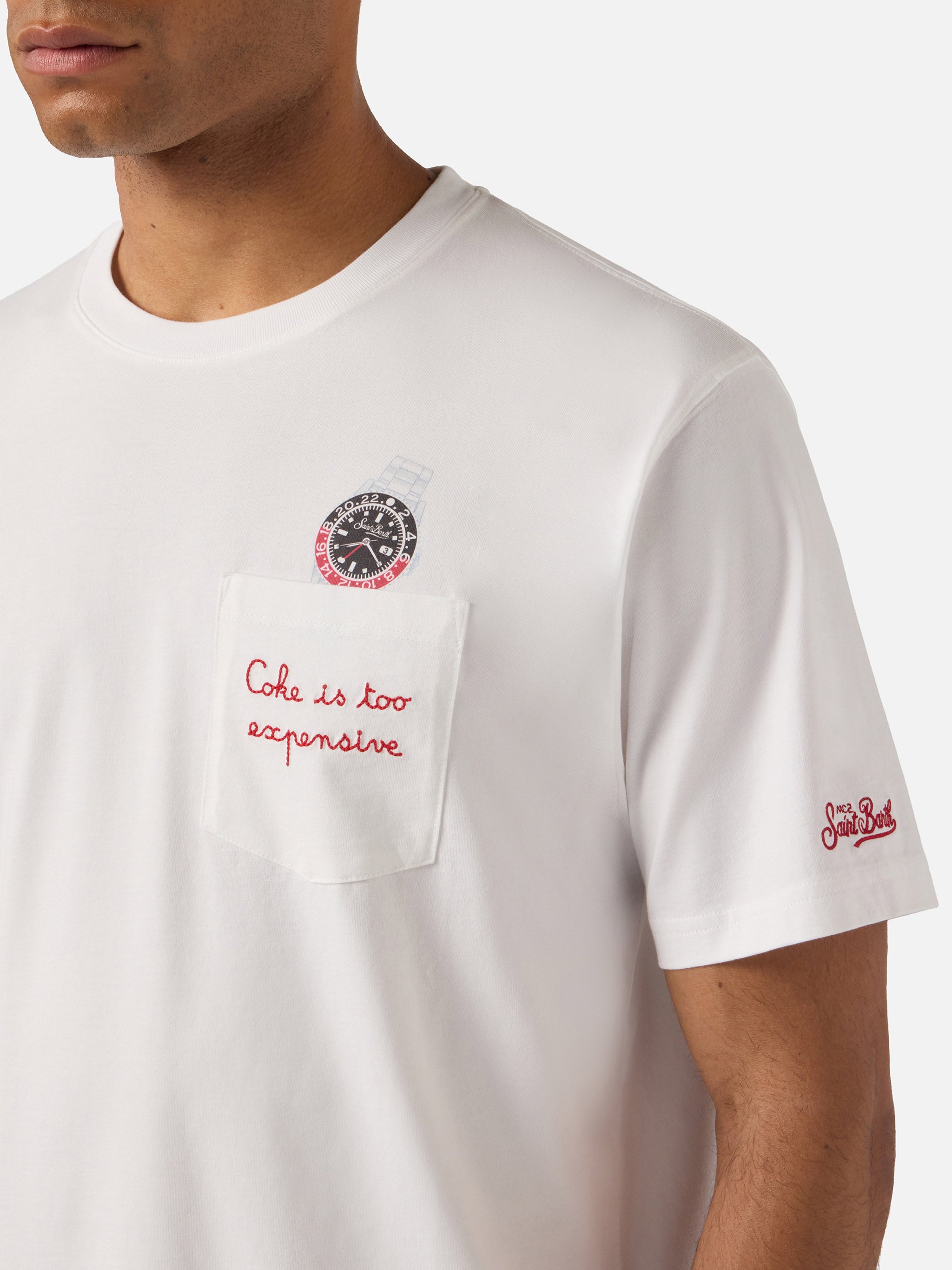 mc2-saint-barth-t-shirt-austin-uomo-in-cotone-bianca-coke-is-too-expensive image 2